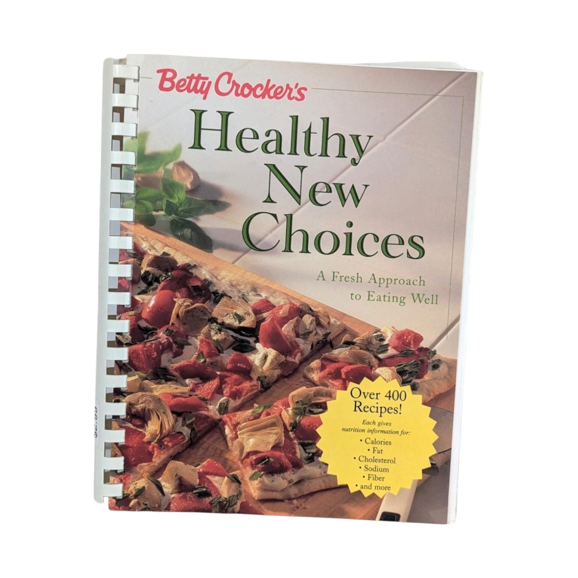 Vintage Betty Crocker Healthy Cookbook Trio, 1990 Eat & Lose Weight, 1998 Healthy New Choices, 1993 New Choices, Collectible Recipes