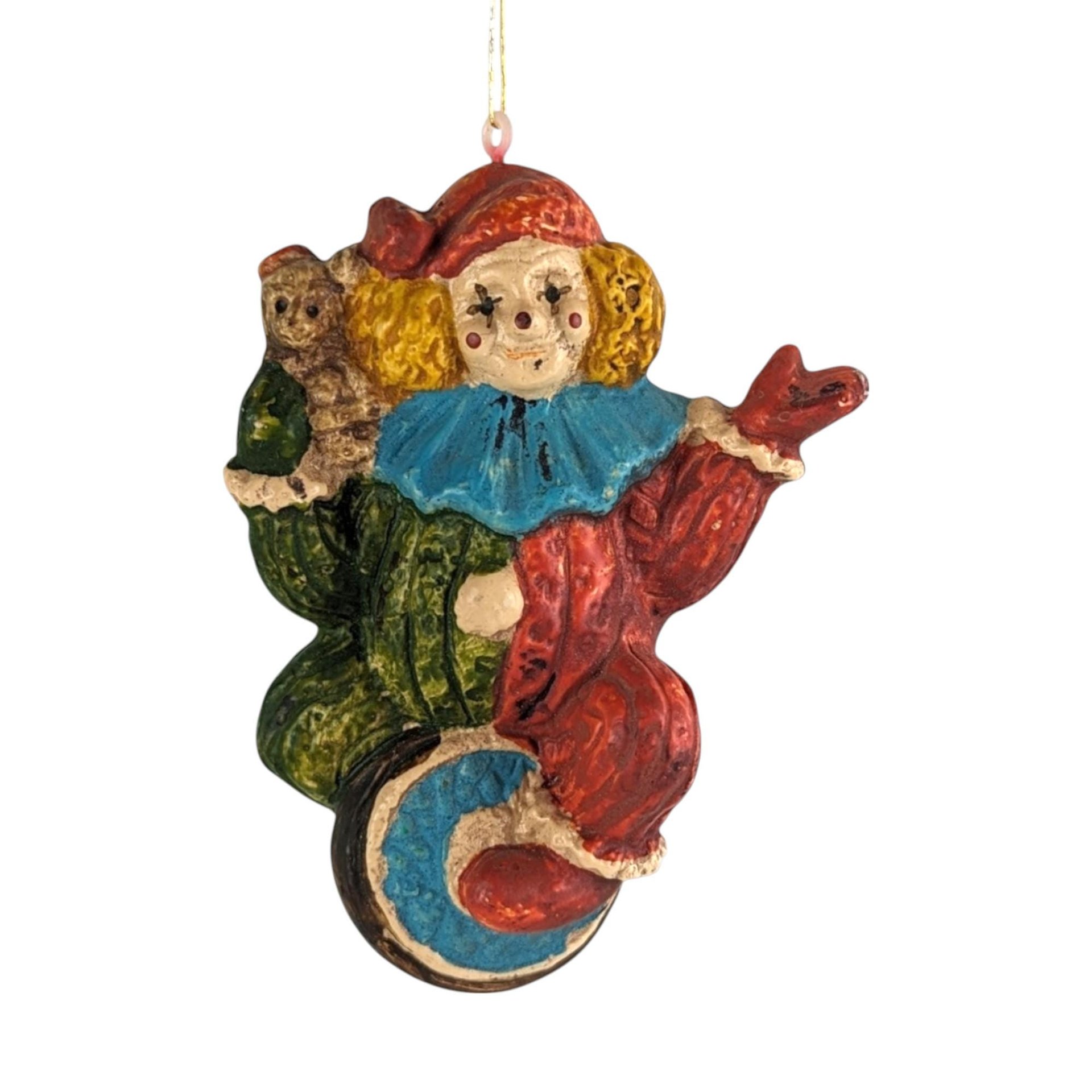 Vintage Clown Collection, Ceramic, Plastic, Resin Clown Figurines, Ornaments, Bells, Japan Clown Vase, Bendable Clowns, Clown Tile