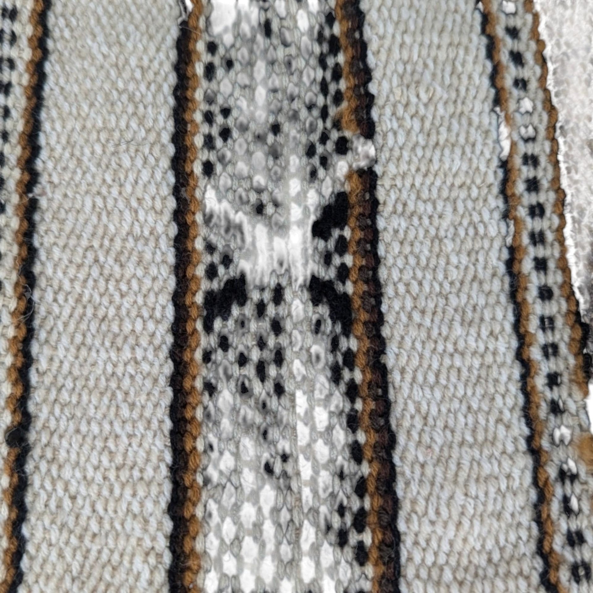 Vintage Handmade Bags, Exotic Design, Handwoven, Black & White, Boho Style, Gift for Her