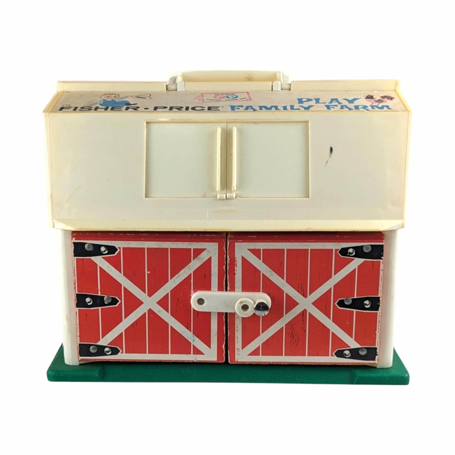 Vintage 1967 Fisher Price Play Family Farm Barn, Little People Barn, Toy Barn, Collectible Toy