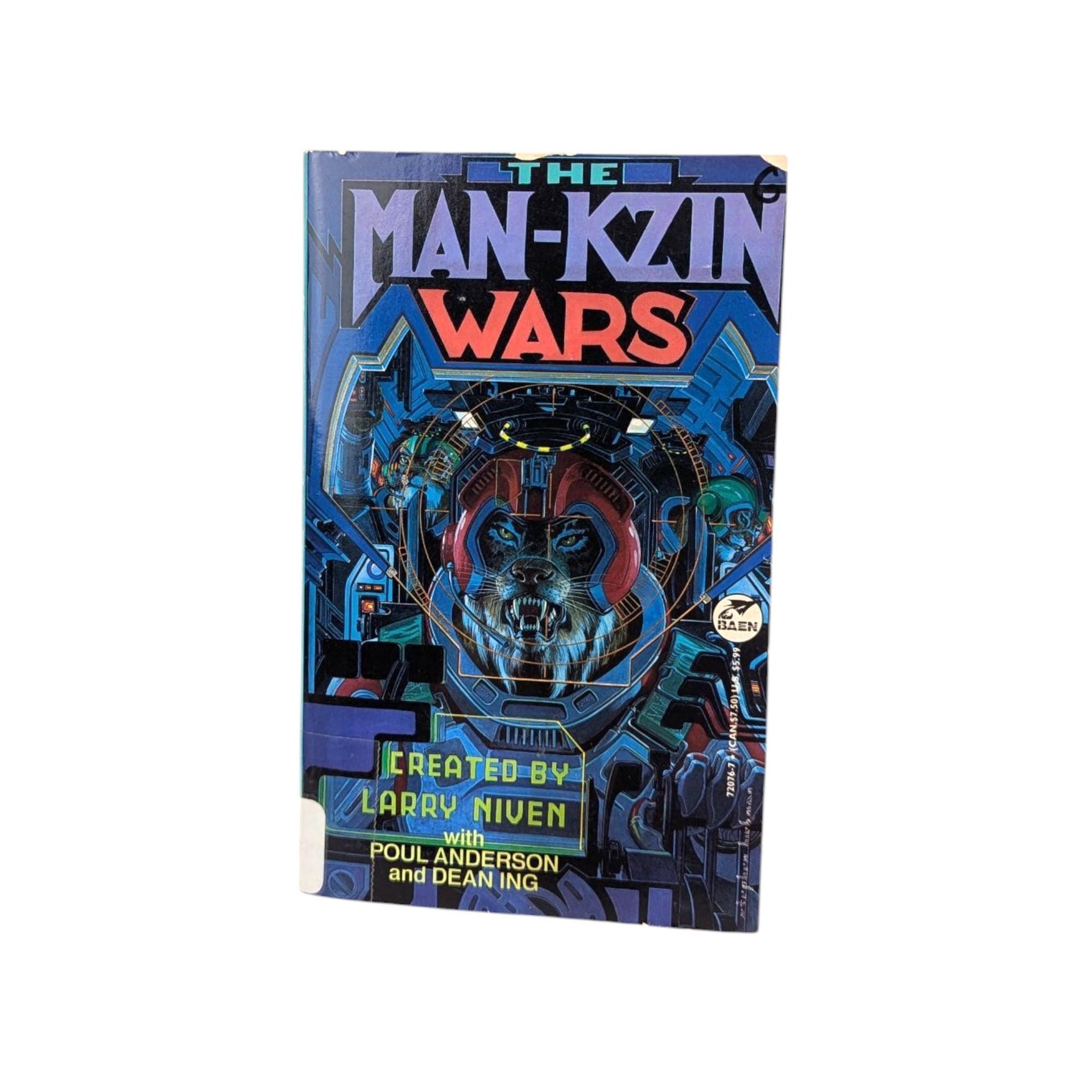 Vintage Sci-Fi Book Lot, 90s Space Opera Paperback Collection, Larry Niven Man-Kzin Wars, Poul Anderson, Jack McDevitt, Ex-Library Bundle