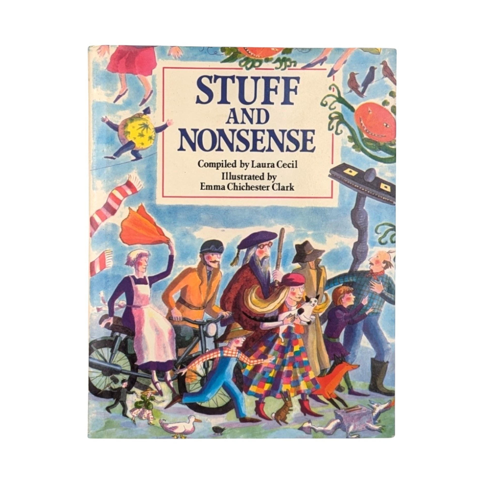 1989 Stuff and Nonsense, Laura Cecil, Children's Book, Illustrated, Vintage Hardcover, Gift for Kids, Bedtime Stories, Nursery Decor