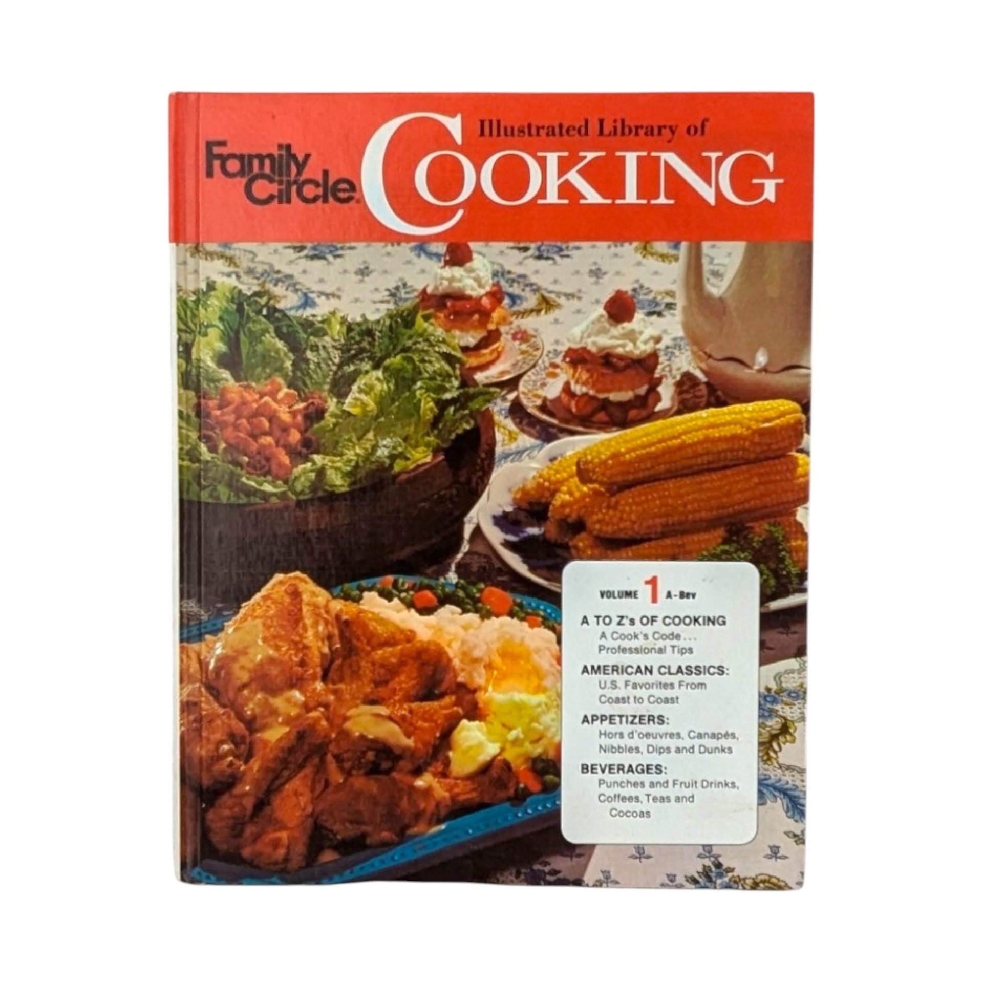 Vintage Family Circle Cookbook Lot, 1960s Ground Beef Recipes, 1972 Illustrated Cooking, 1992 New Tastes, Cookbooks for Home Chefs
