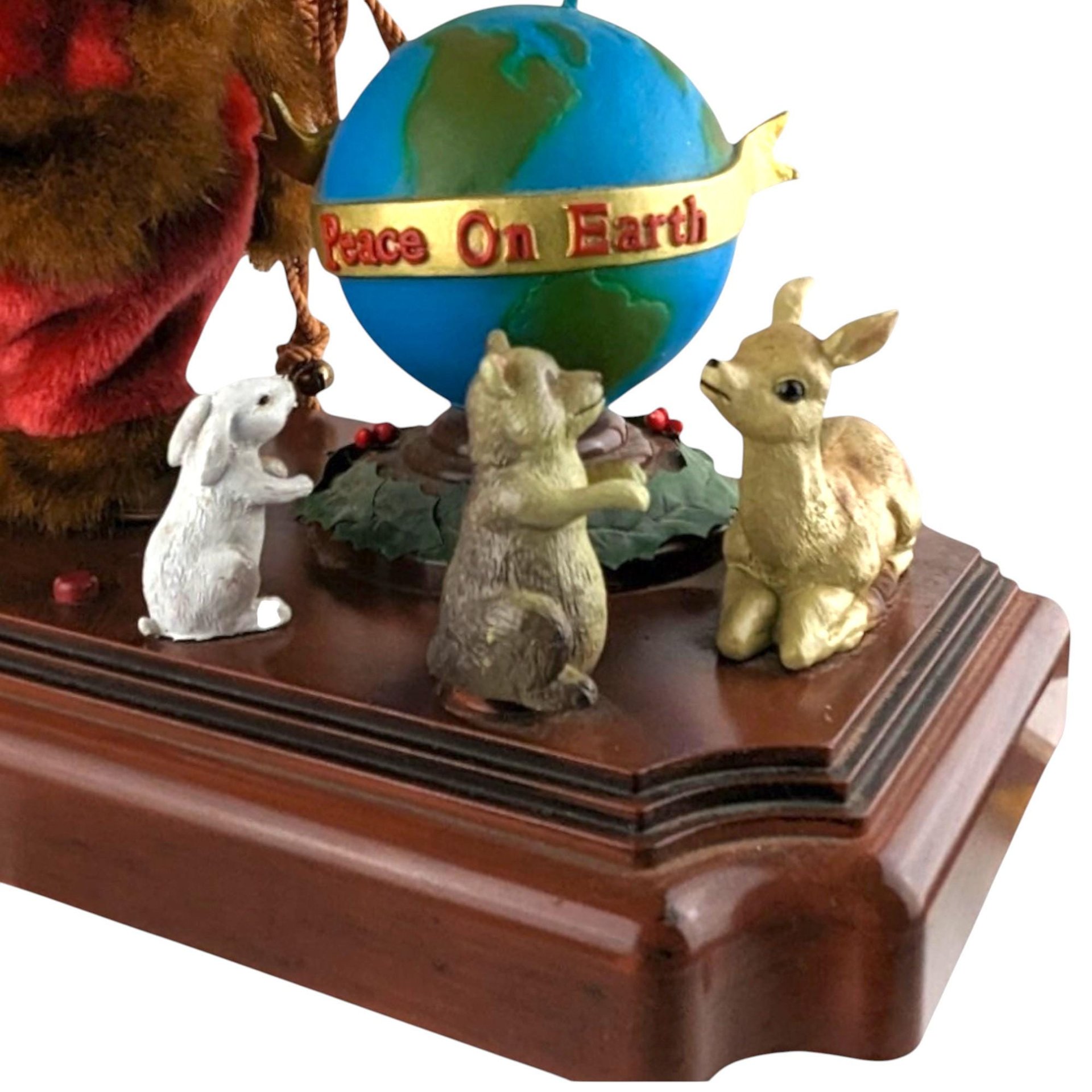Vintage Gemmy Animated Santa with Globe | Musical Christmas Decor | "Peace on Earth" Santa | Holiday Display