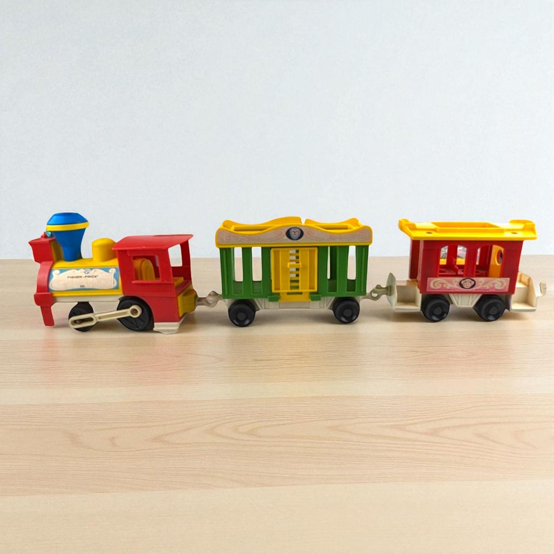 Vintage Fisher Price Little People Train, 3-Piece Train Set, 1973 Little People, Toy Train, Collectible Toy, Preschool Toy