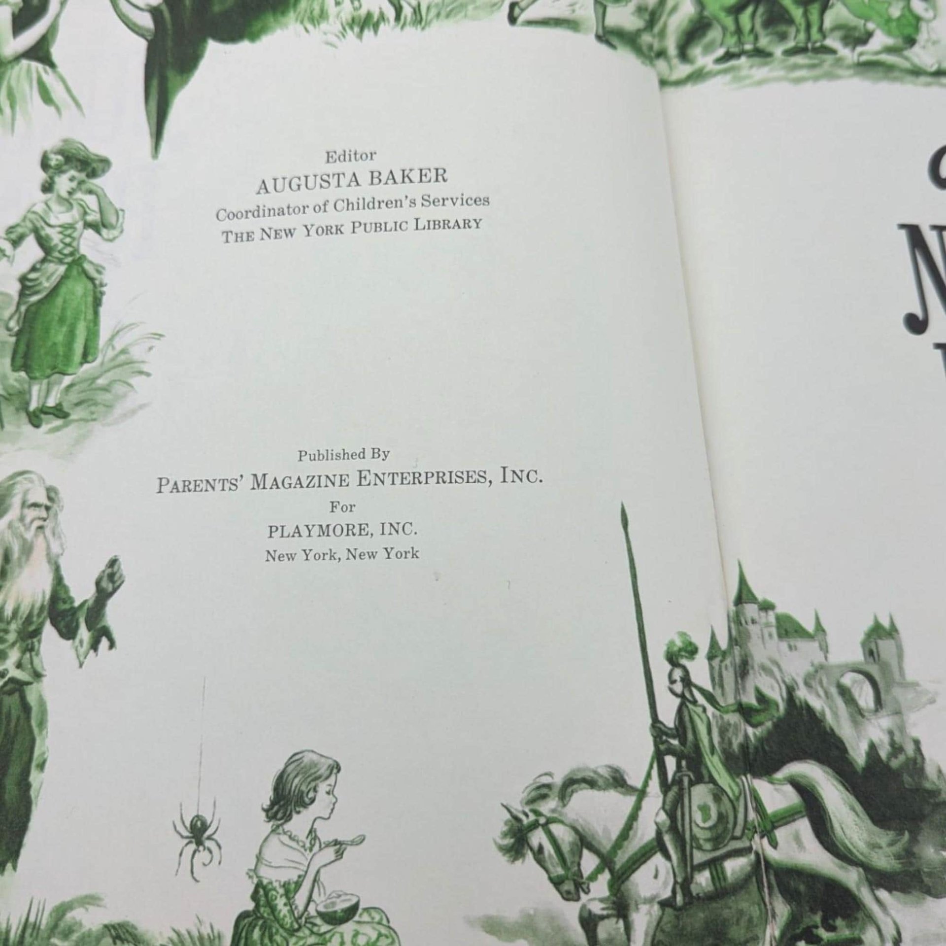 Vintage 1973 Nursery Rhymes and Songs Book Mother Goose Illustrated Children's Storybook Gift for Kids Nostalgic Childhood Decor