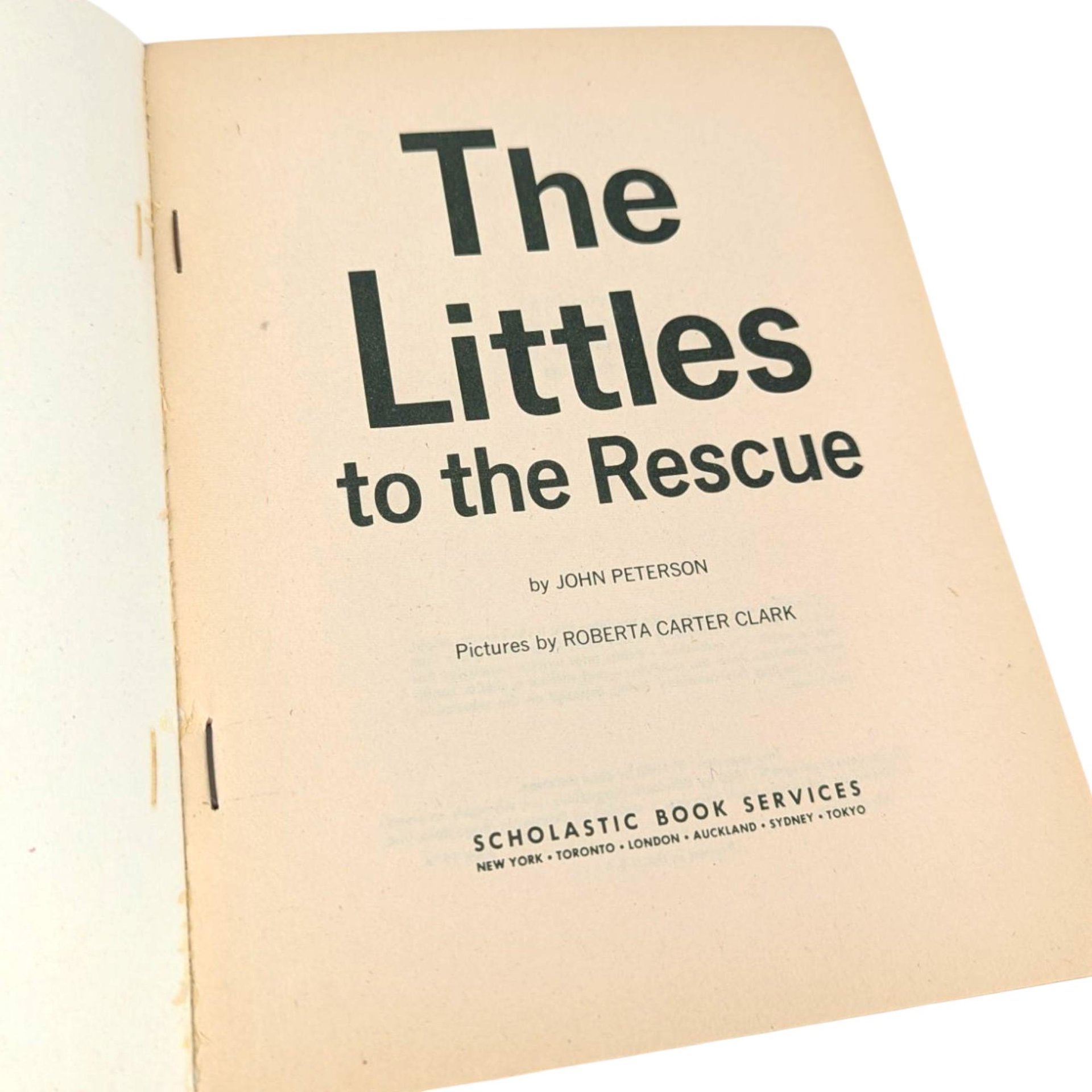 Vintage 1968 The Littles to the Rescue Book Scholastic Softcover Illustrated Children's Storybook Gift for Kids Nostalgic Reading