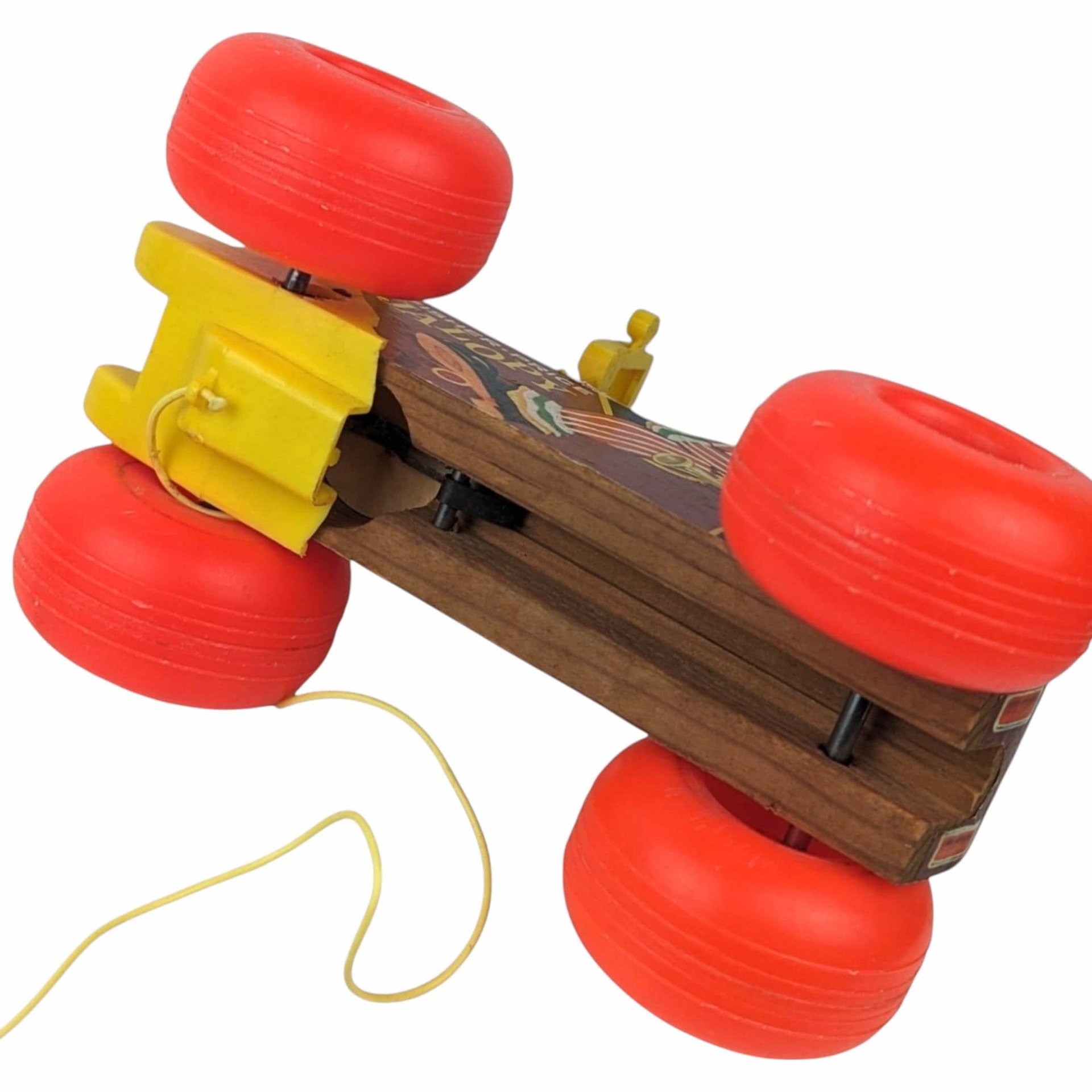 Vintage Fisher Price Jalopy Pull Toy | Classic Wooden Toy Car | Collectible Toy | 1960s Toy | Gift for Toddler