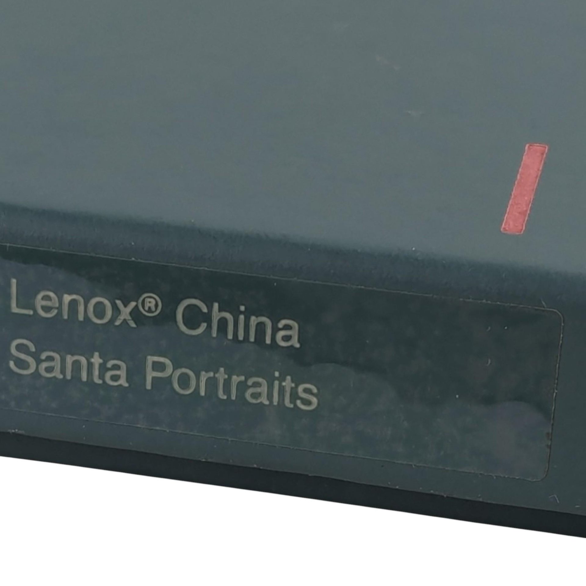 Vintage Lenox Portrait Series Santa Ornament | Santa with Garland | Porcelain Christmas Ornament | Collectible Lenox