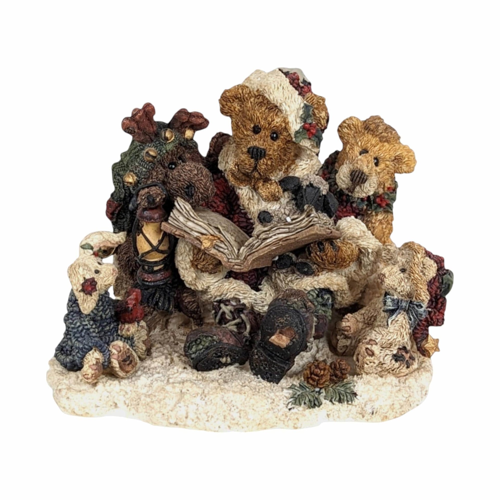 Vintage Boyds Bears Figurines, Grenville Storyteller, Bailey Plush with Dottie, Walker Bear-Foot Friends, Collectible Boyds Bears