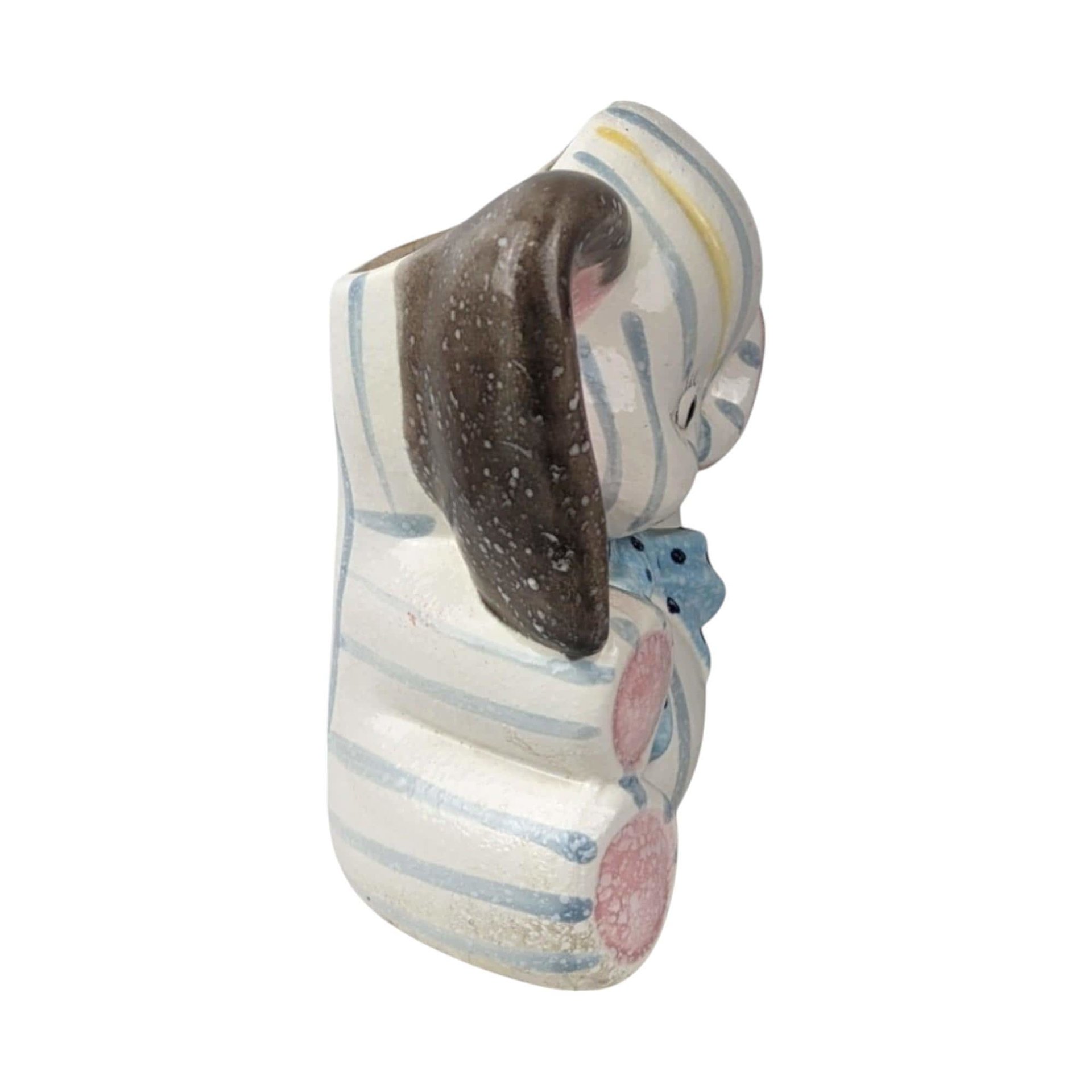 Vintage Napco Ceramic Elephant Planter | Nursery Decor | Baby Shower Gift | Retro Planter | Elephant Lover