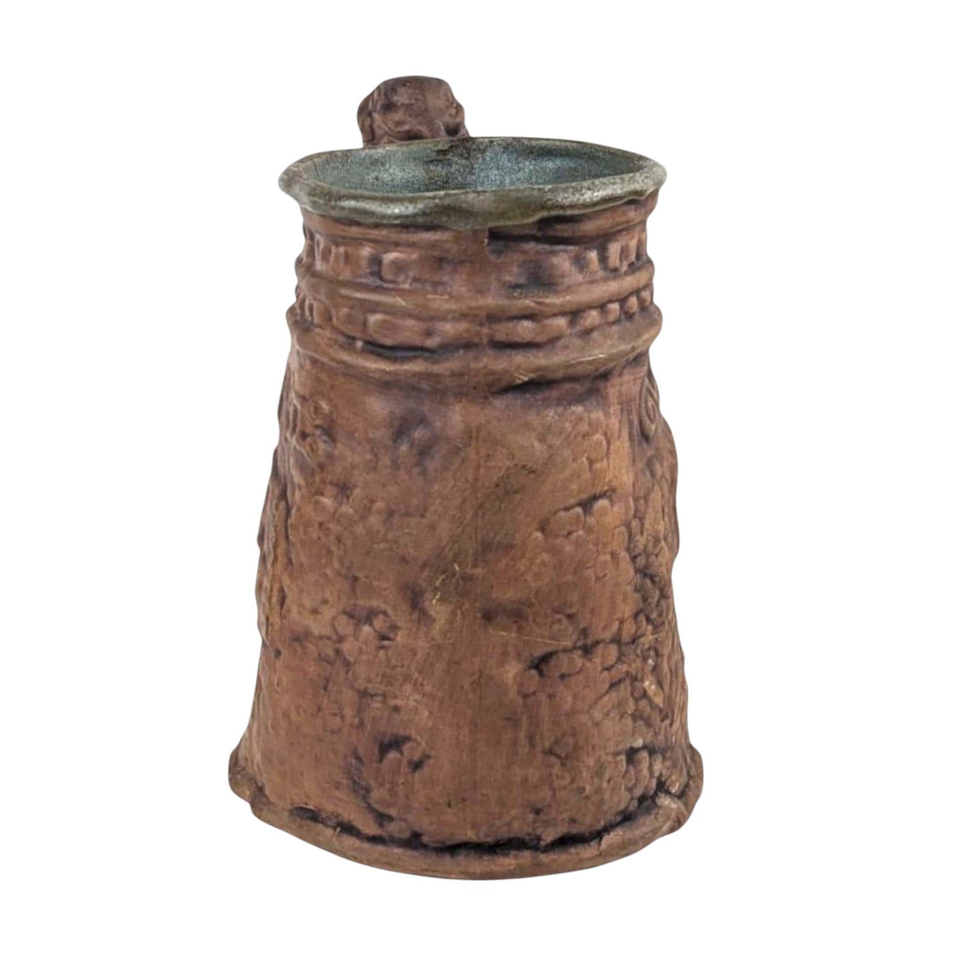 1971 Rumph Handmade Mug, Unique Handle, Collectible Stoneware, Gift for Art Lovers, Unique Drinkware