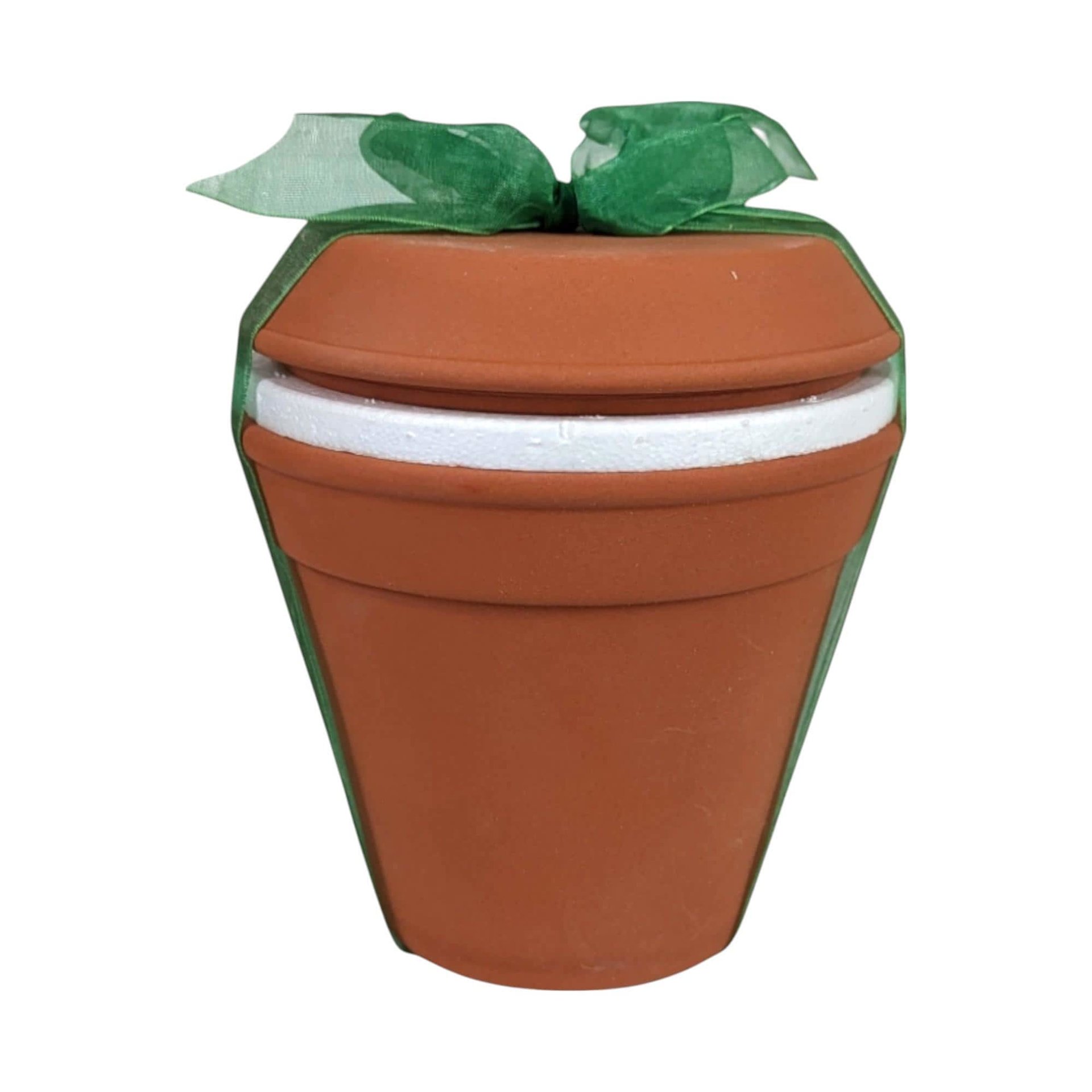 Dept. 56 Flowerpot Pair, "You're In My Heart" & "Apple Of My Eye", 2001 Figurines with Clay Pots, Vintage Home Decor, Gift for Gardeners
