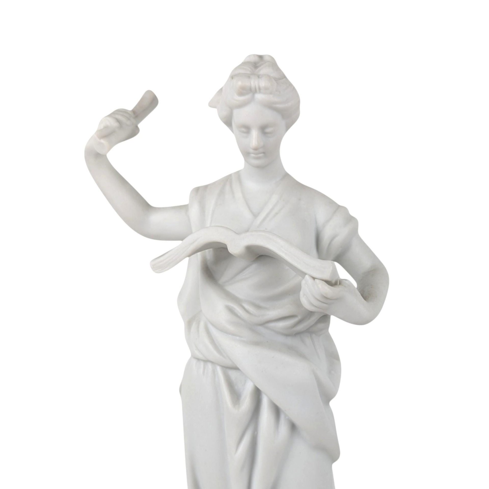 Vintage Andrea by Sadek Bisque Greek Muse Figurines, Memory & Artist Pair, 8.5" Elegant Home Decor, Gift for Art Lovers, Shelf Decor