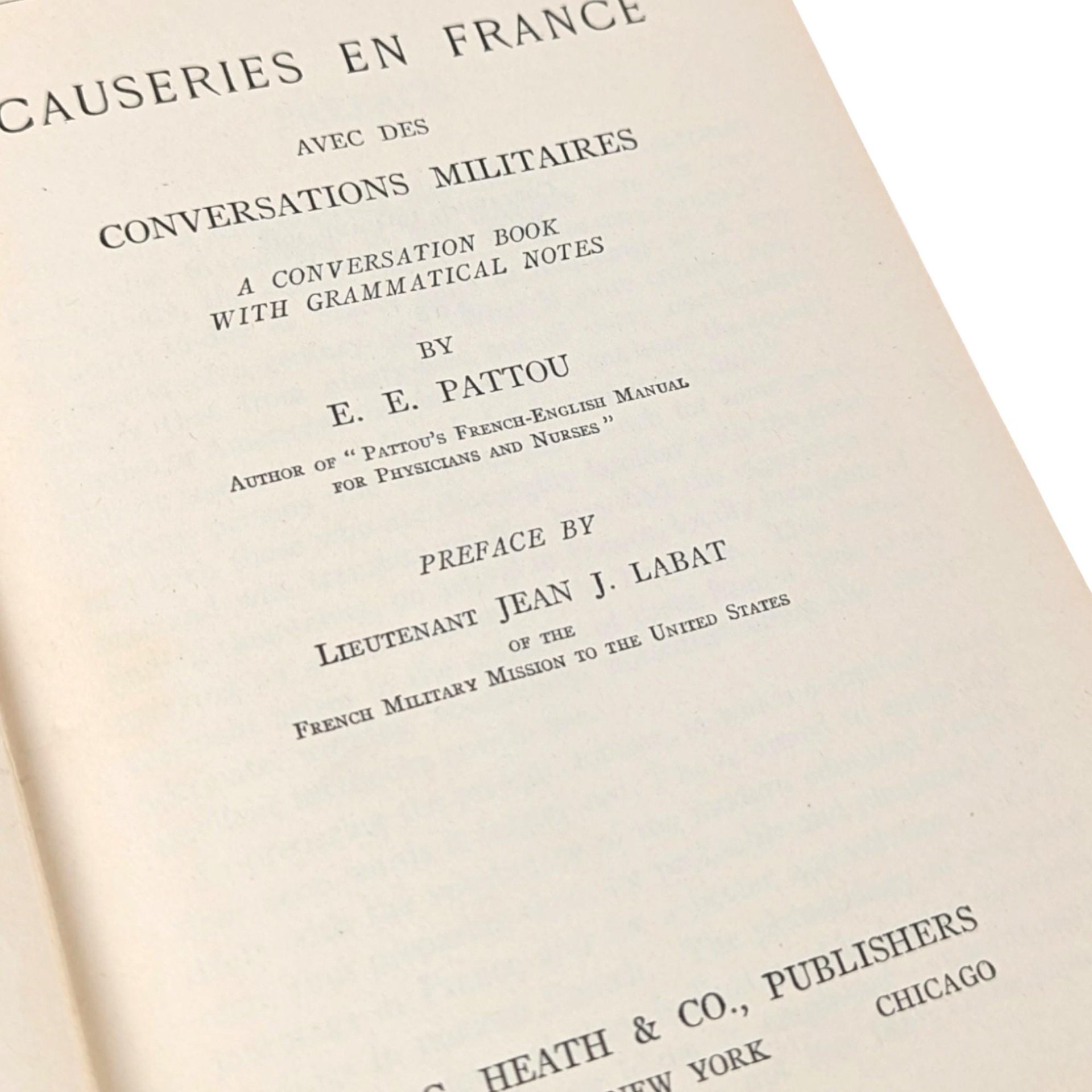 1918 Causeries en France French Conversation Book, Military Conversations, Antique Language Study, Gift for Linguist, Military History Buff