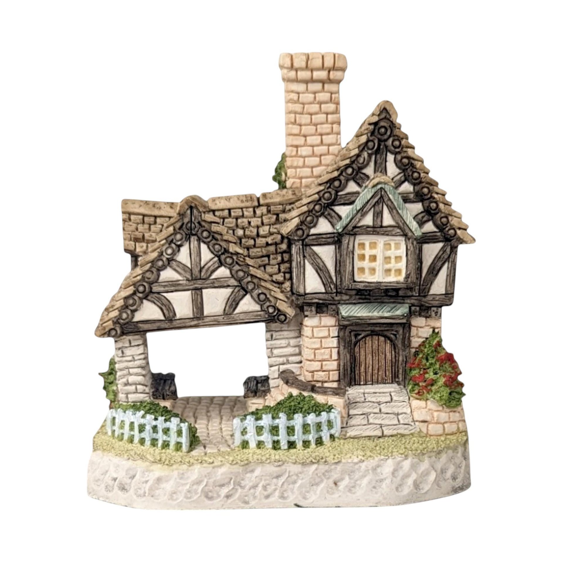 1993 David Winter The Church & Vestry Cottage, Collectible English Village, Miniature House, Gift for Collectors