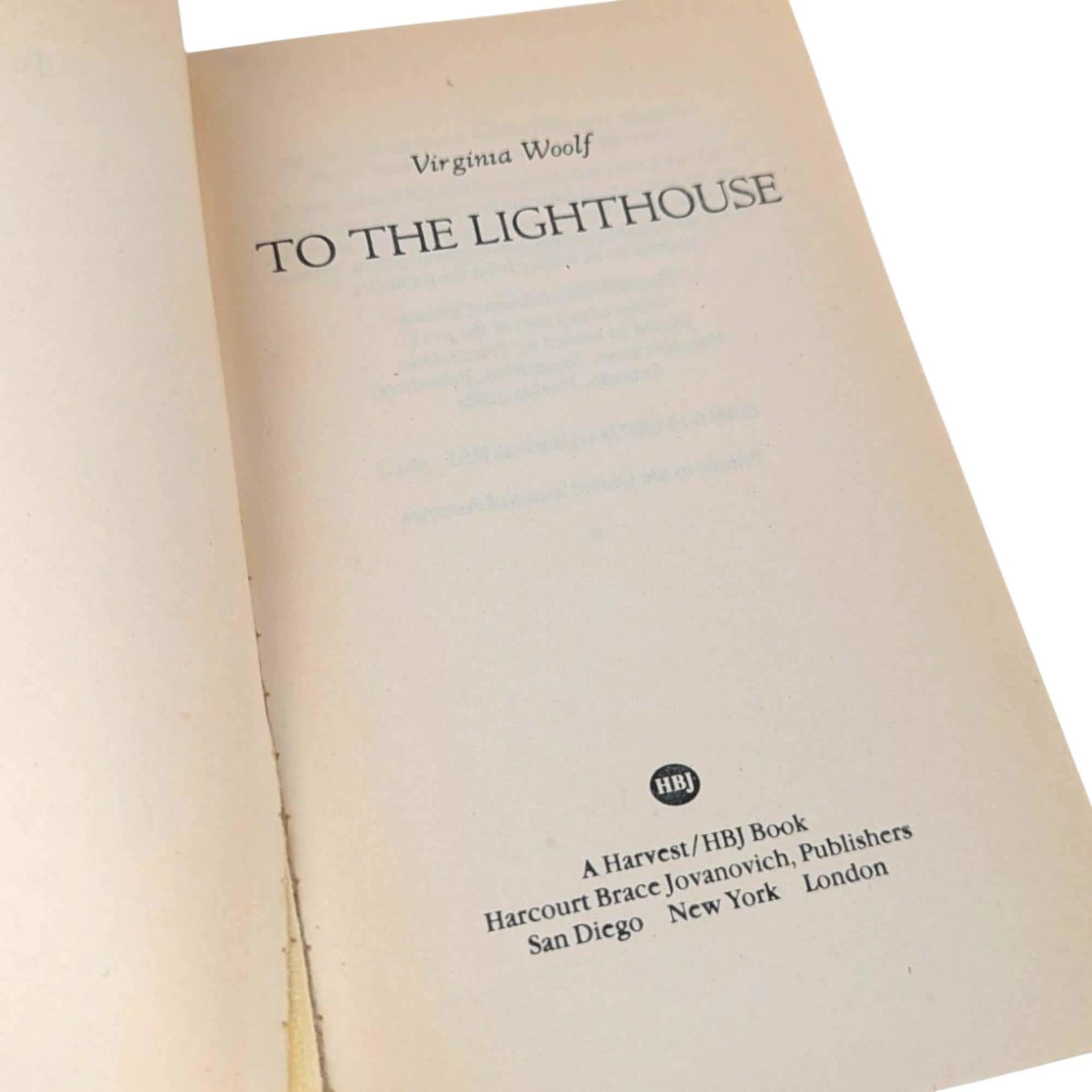 Vintage To the Lighthouse by Virginia Woolf, Softcover, Classic Literature, Bloomsbury Group, Literary Gift