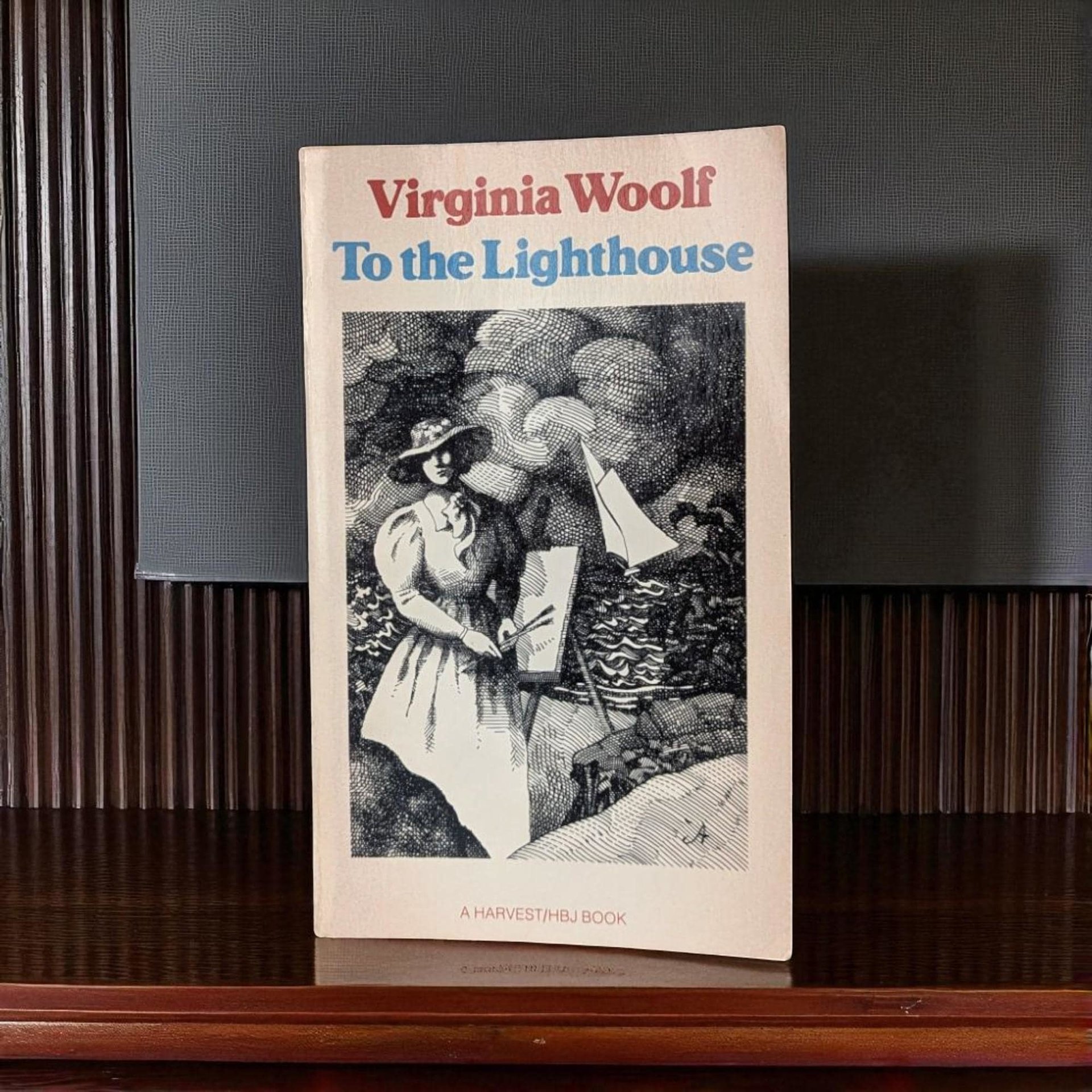 Vintage To the Lighthouse by Virginia Woolf, Softcover, Classic Literature, Bloomsbury Group, Literary Gift