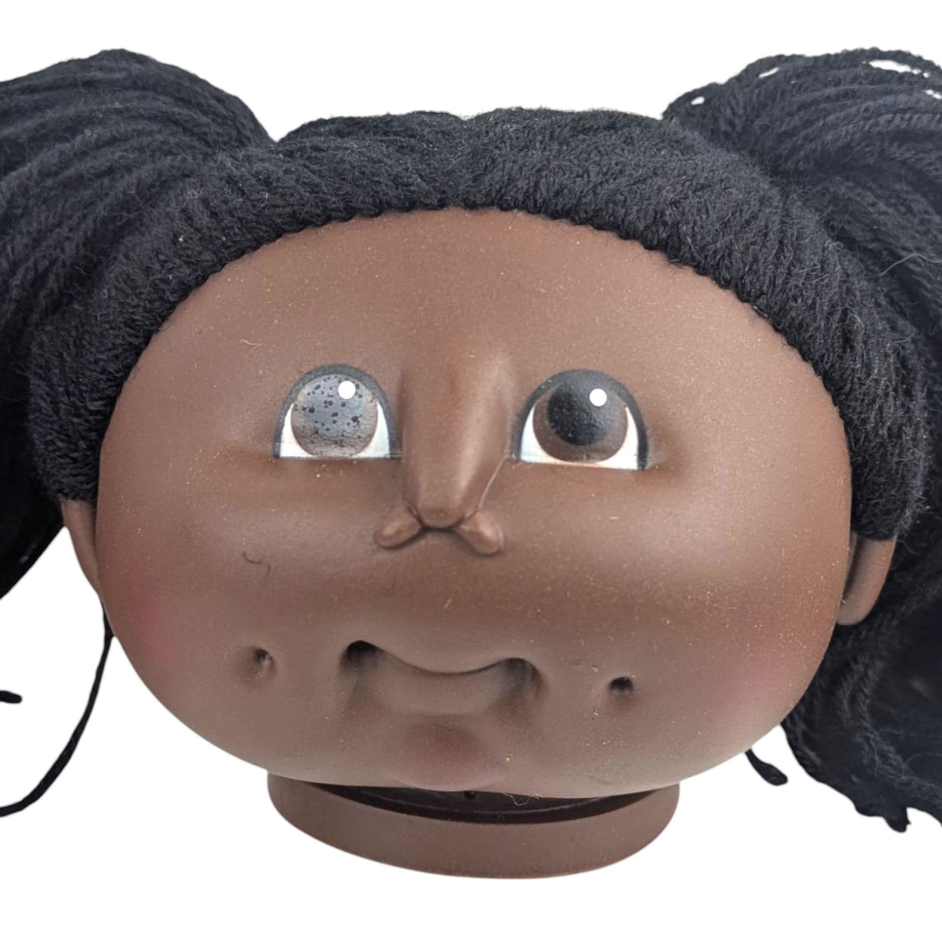 Vintage 1984 Cabbage Patch Kids Doll Head, Collectible Toy Part, Craft Supply