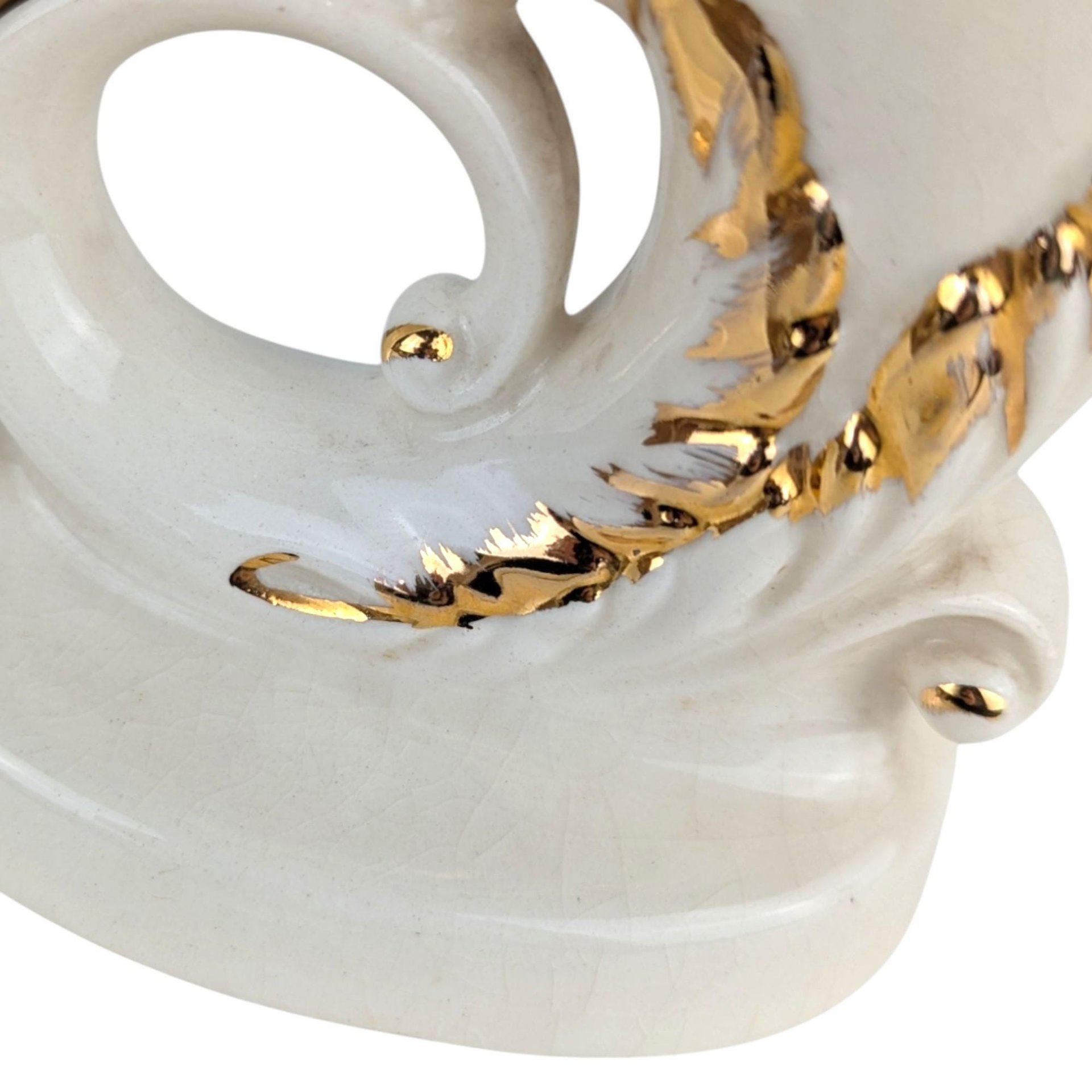 Vintage Ceramic Vases, Watering Can Vase, Duck Vase, Iridescent Vase, Gold Accents, Floral Vase, Home Decor
