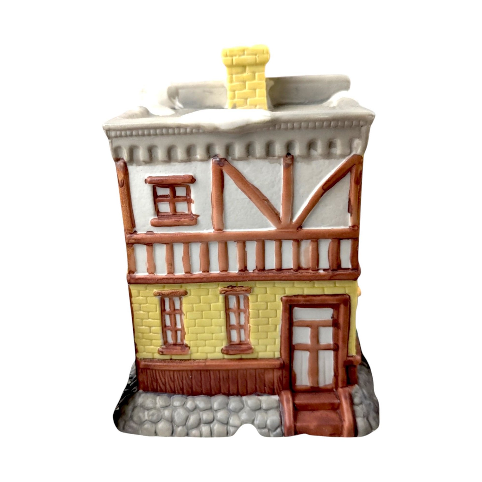 Vintage Dickens Collectibles Porcelain Lighted Houses Set, Christmas Village Display, Holiday Decor, Christmas Decoration