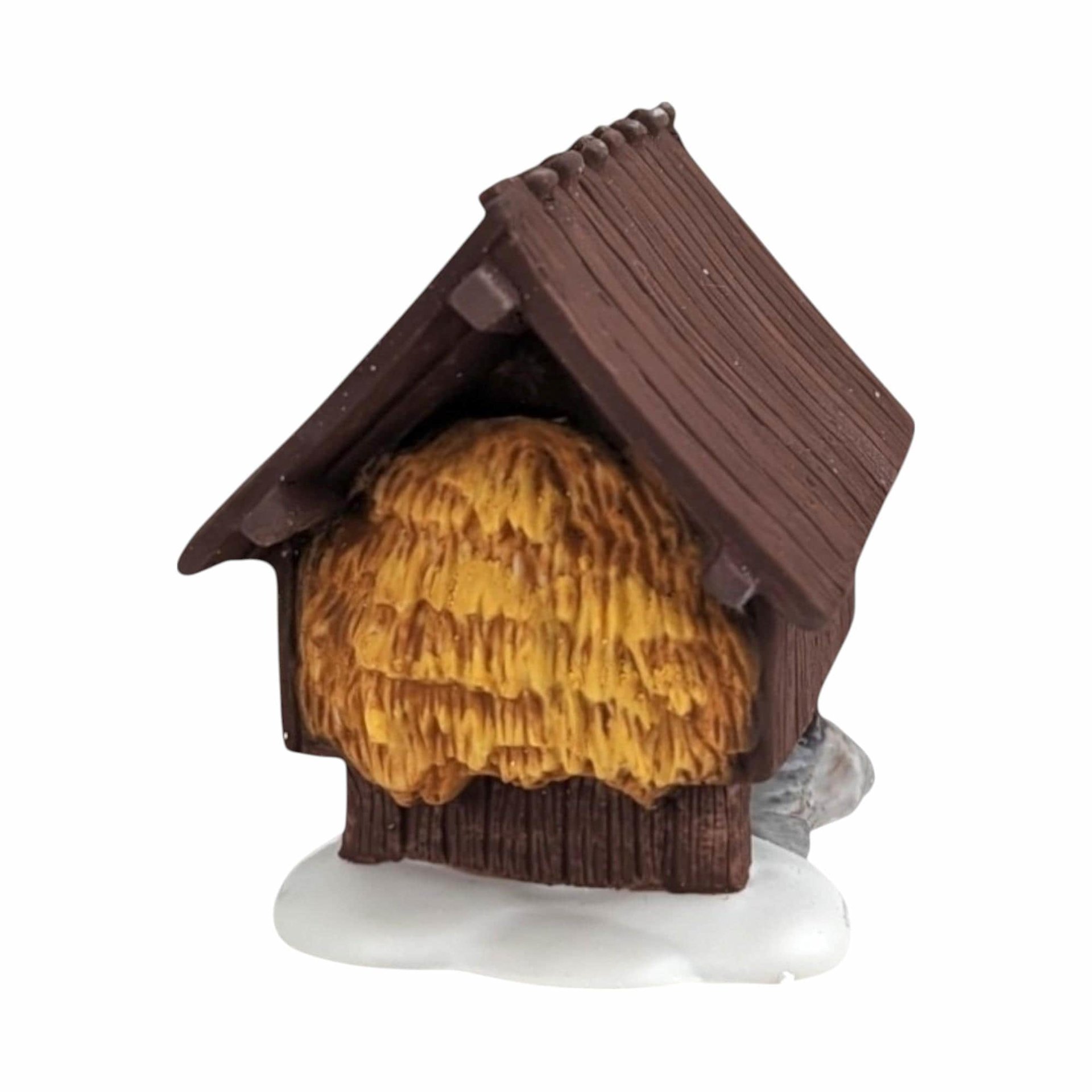 Vintage Dept 56 Silo & Hayshed - Heritage Village Collection #5950-1 - Porcelain Christmas Village - Winter Scene