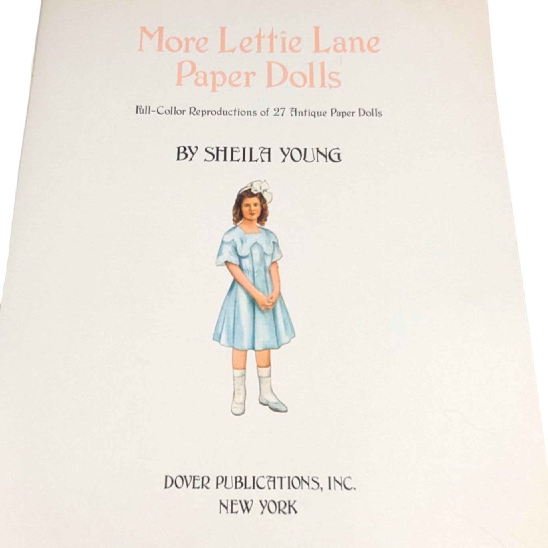 Vintage 1981 More Lettie Lane Paper Dolls by Sheila Young, Complete Set, Full Color Reproductions, Antique Paper Dolls