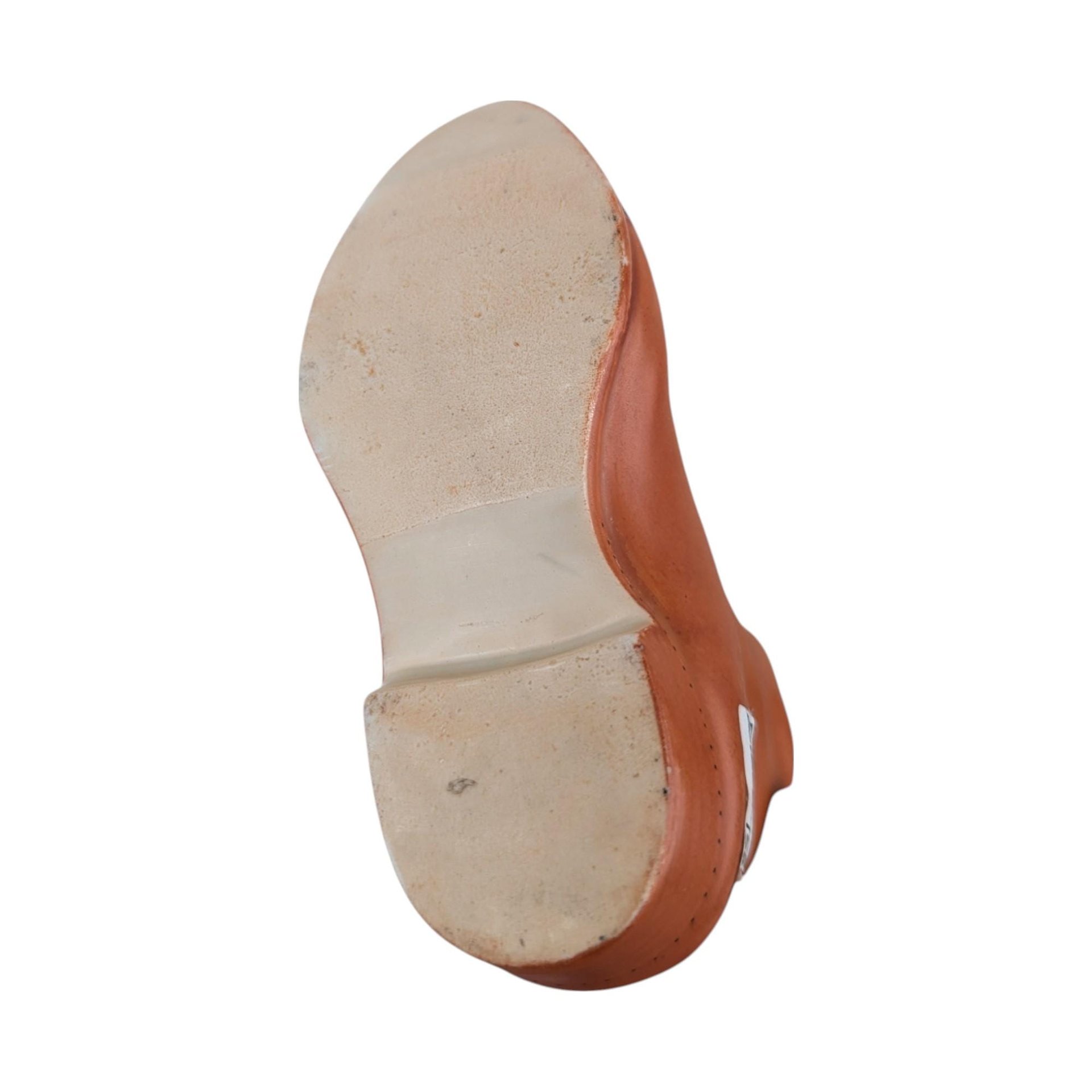 Vintage Royal Bayreuth Men's Ceramic Shoe Figurine, Trinket Holder, Dresser Decor, Shoe Collector Gift