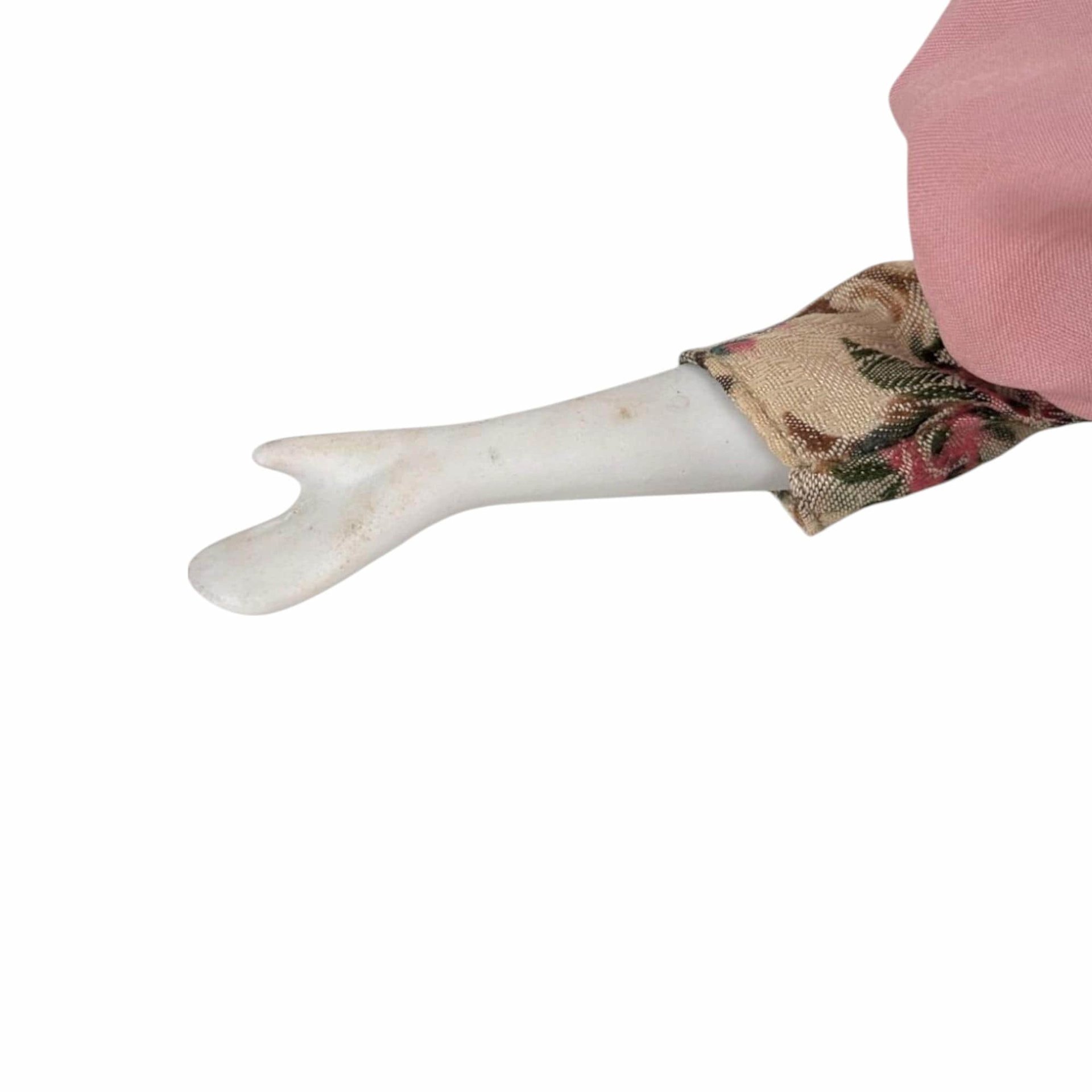 Vintage Harlequin Musical Doll, Porcelain, Floral Costume, 15.5 Inches, Collectible Doll, Working Music Box