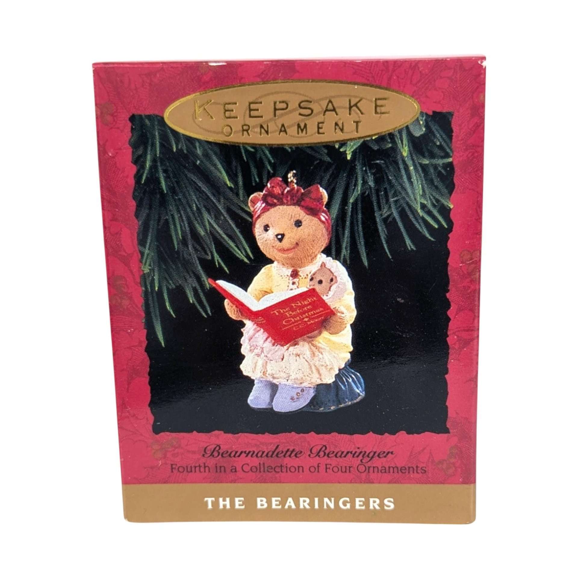 Vintage Hallmark The Bearingers Ornament Lot - 6 Piece Set with Boxes - Collectible Christmas Ornaments