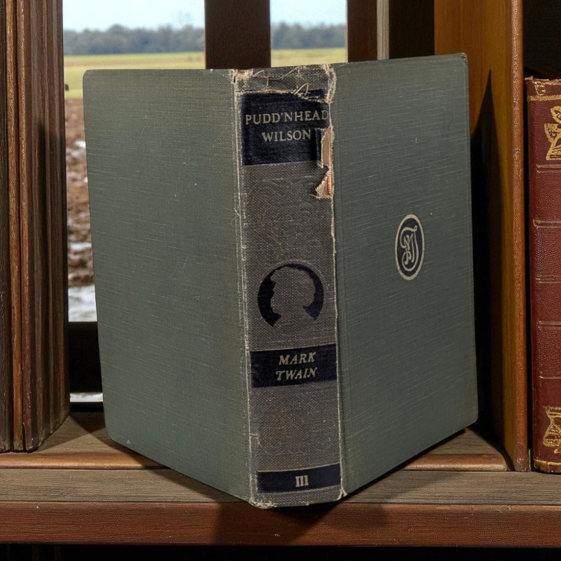1922 Pudd'nhead Wilson, Mark Twain Complete Works, Antique Hardcover Book, Literature Gift