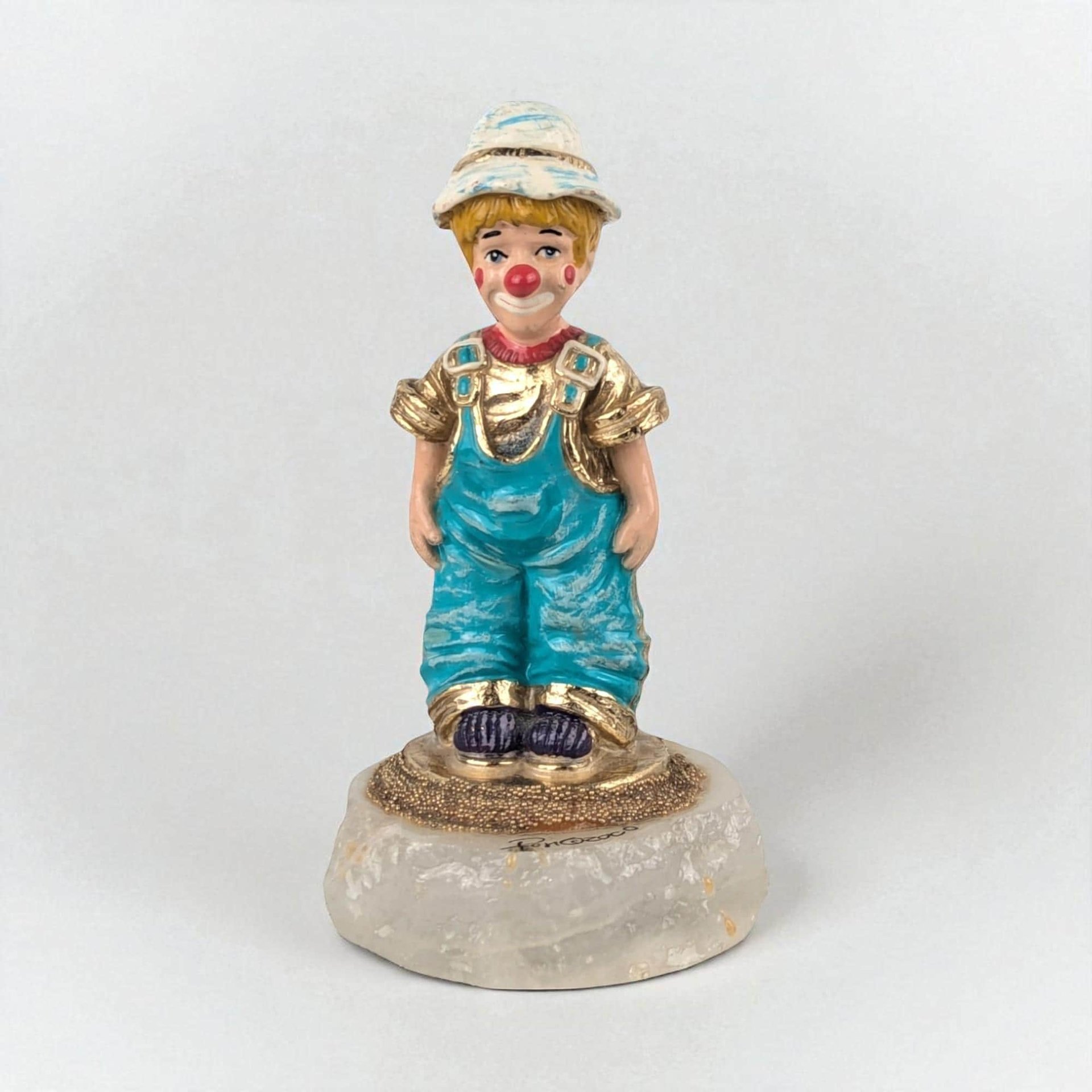 Vintage 2000 Ron Lee Rascal Clown Figurine, 4.5" Collectible Clown, Whimsical Decor, Gift for Clown Collectors