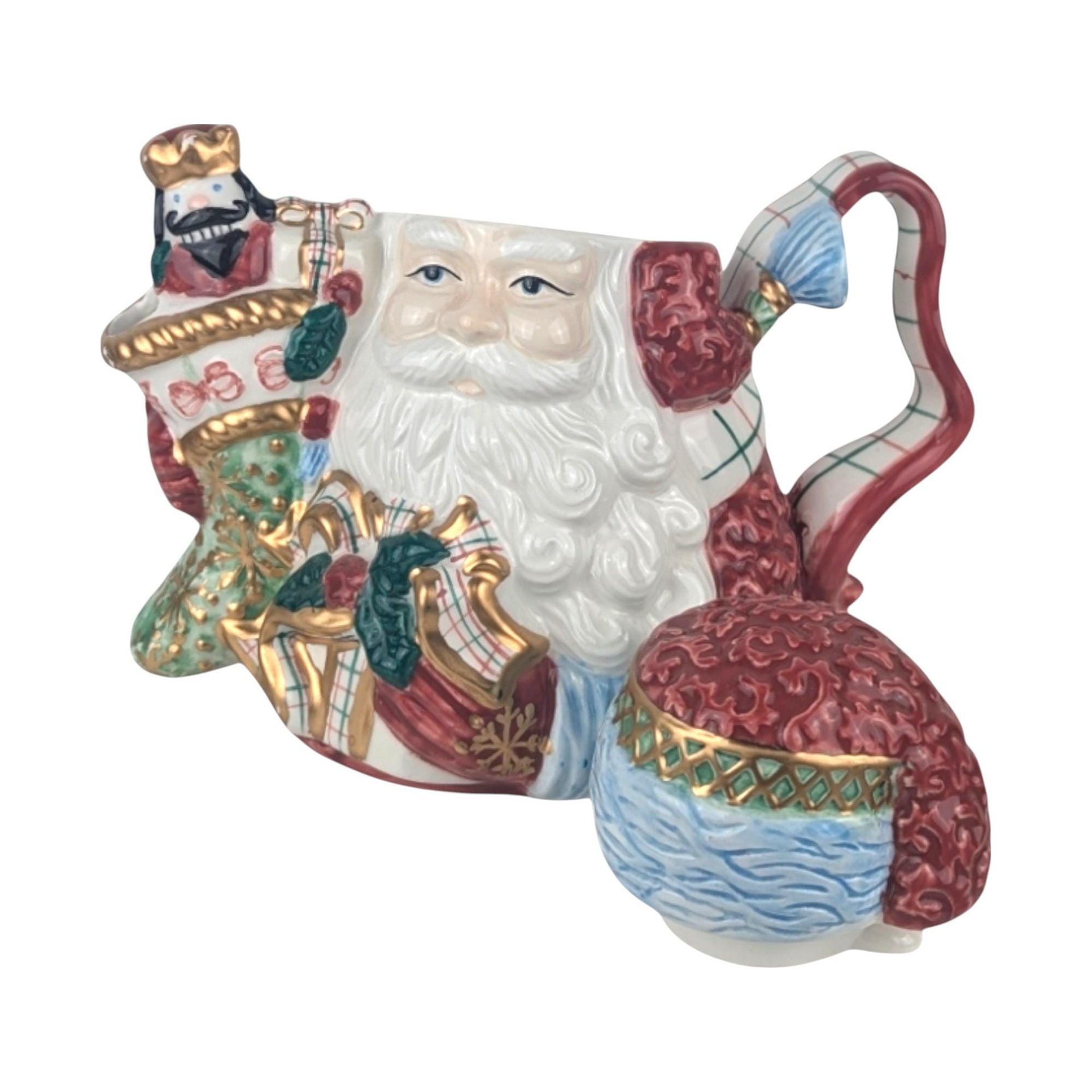Vintage Avon St. Nicholas Teapot - Collectible Christmas Teapot, Holiday Decor, Gift for Teapot Collectors, Vintage Christmas Decor