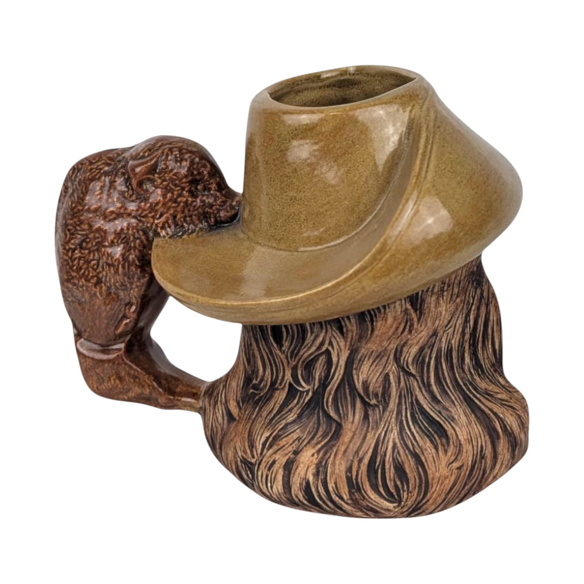 1979 Buffalo Bill Cody Ceramic Mug, Western History Collectible, American Frontier Portrait Mug