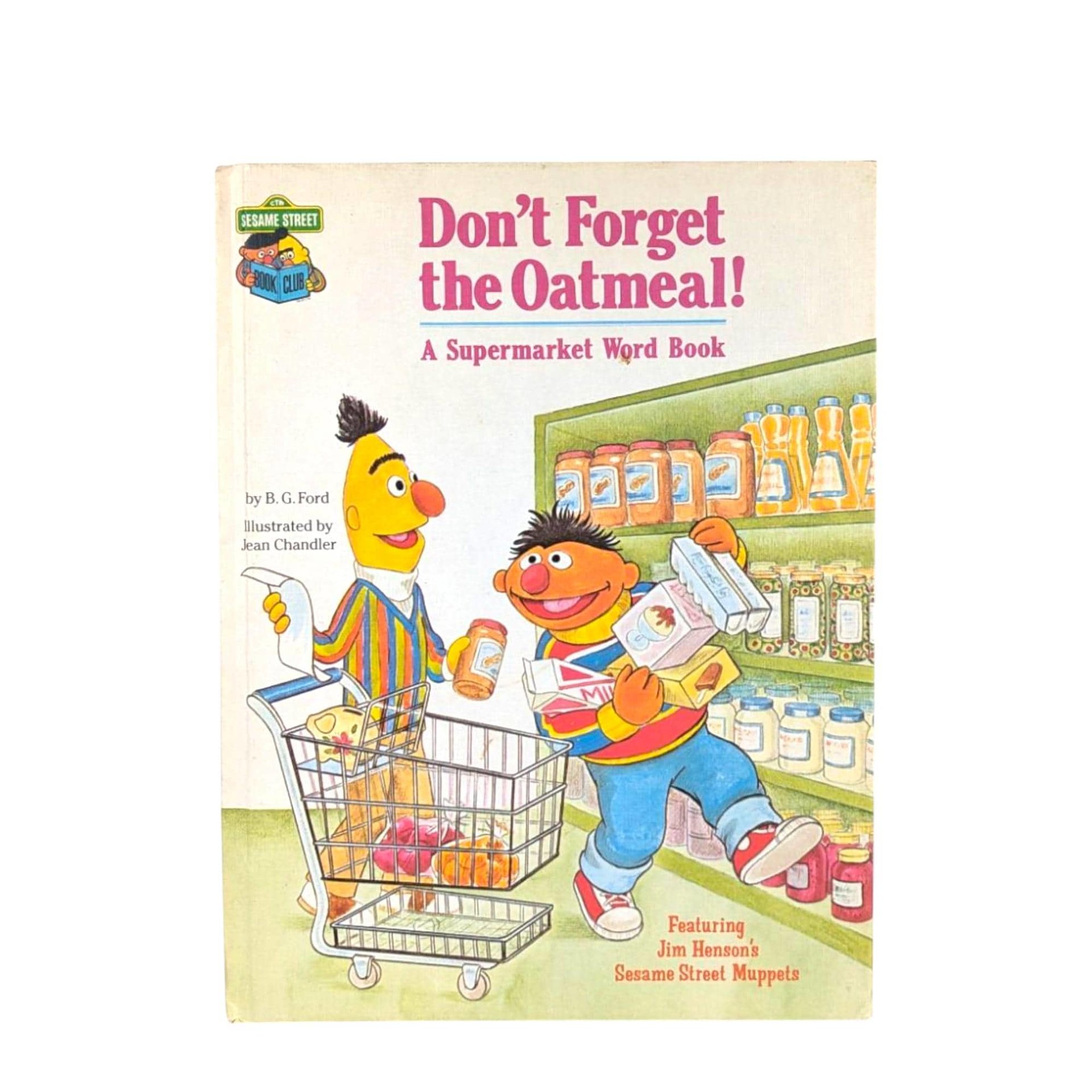 Vintage Sesame Street Book, 1980s Hardcover, Choose Your Title, Jim Henson, Kids Book, Nursery Decor