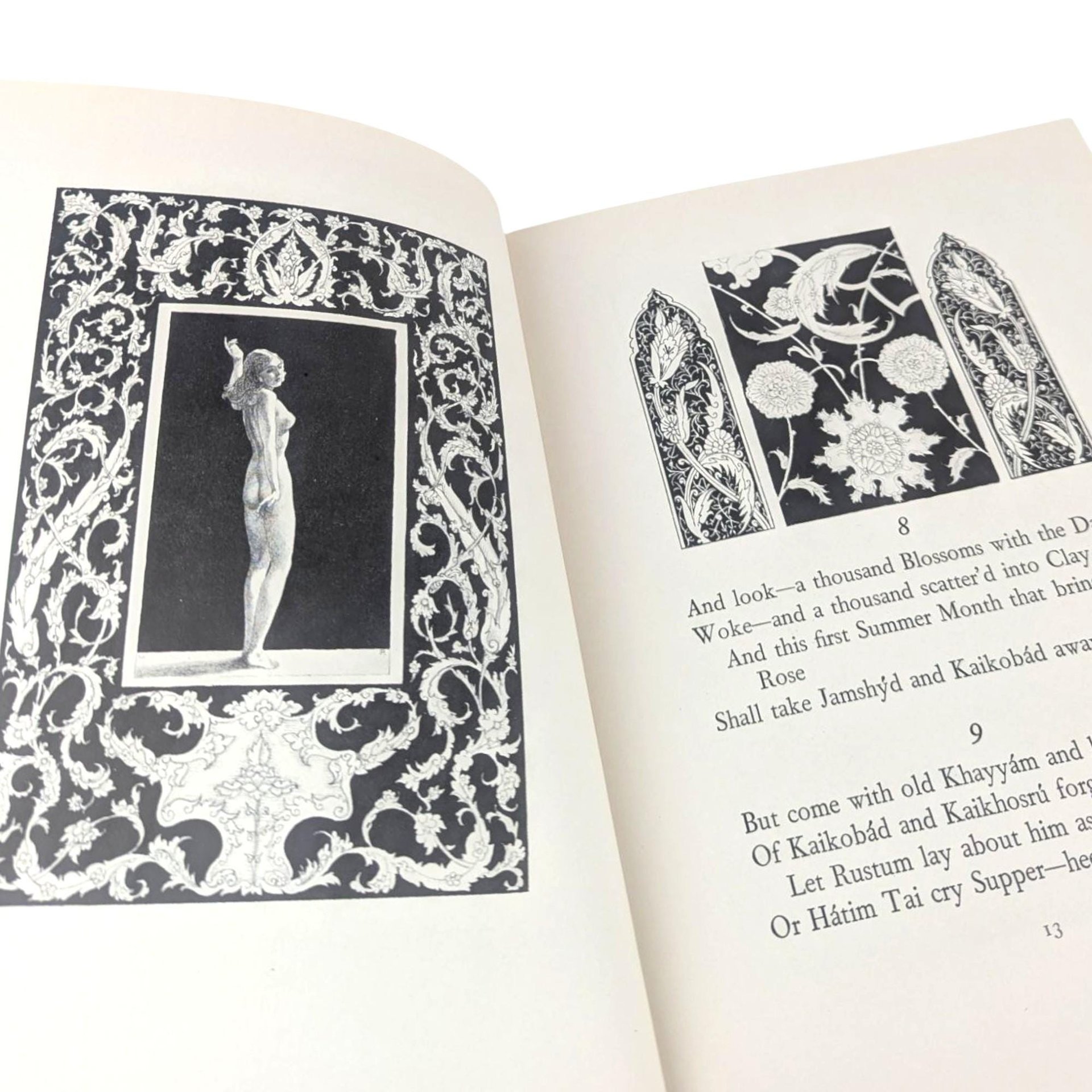 Rubaiyat Omar Khayyam Fitzgerald Pogany Illustrated, Poetry Book, Vintage Literary Gift