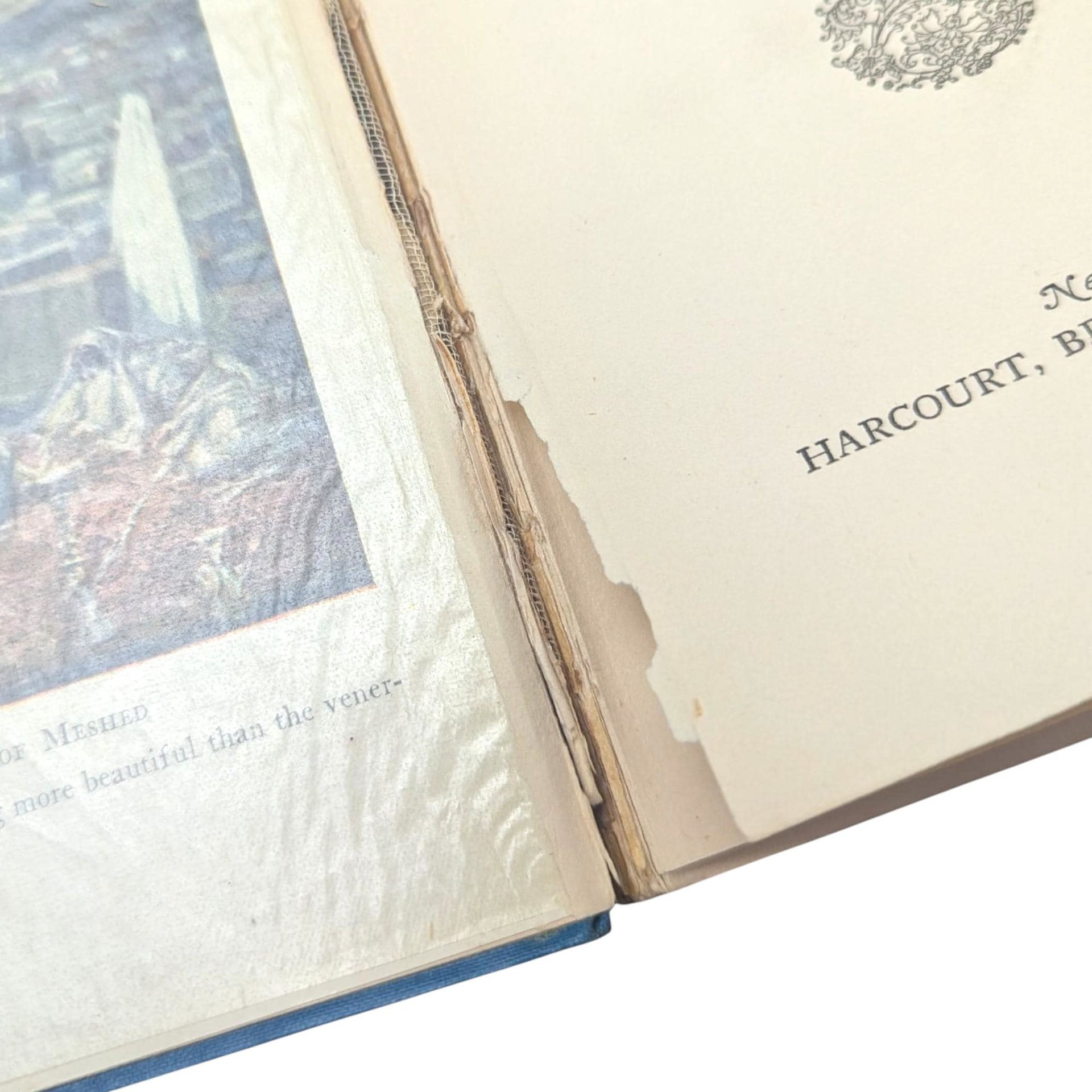 Antique 1926 The Dancing Girl of Shamakha Hardcover, Count de Gobineau Asiatic Tales, Ornate Gold Gilt Decorative Book, Art Deco Era