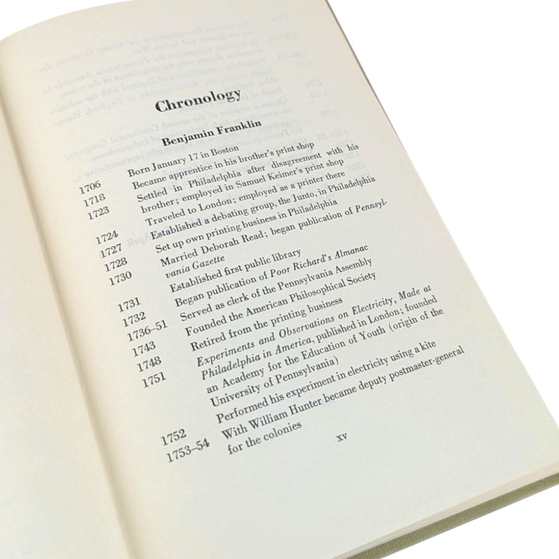 1956 Benjamin Franklin Autobiography, Hardcover, Vintage American History, Gift for Scholar