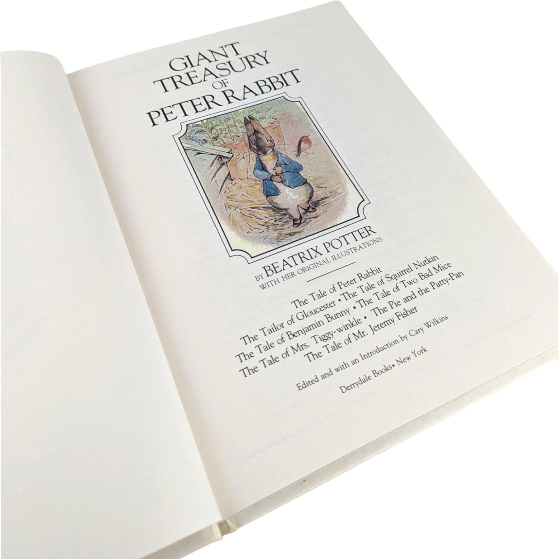 1980 Giant Treasury Peter Rabbit, Beatrix Potter Hardcover, Vintage Children's Book, Nursery Decor, Gift for Baby