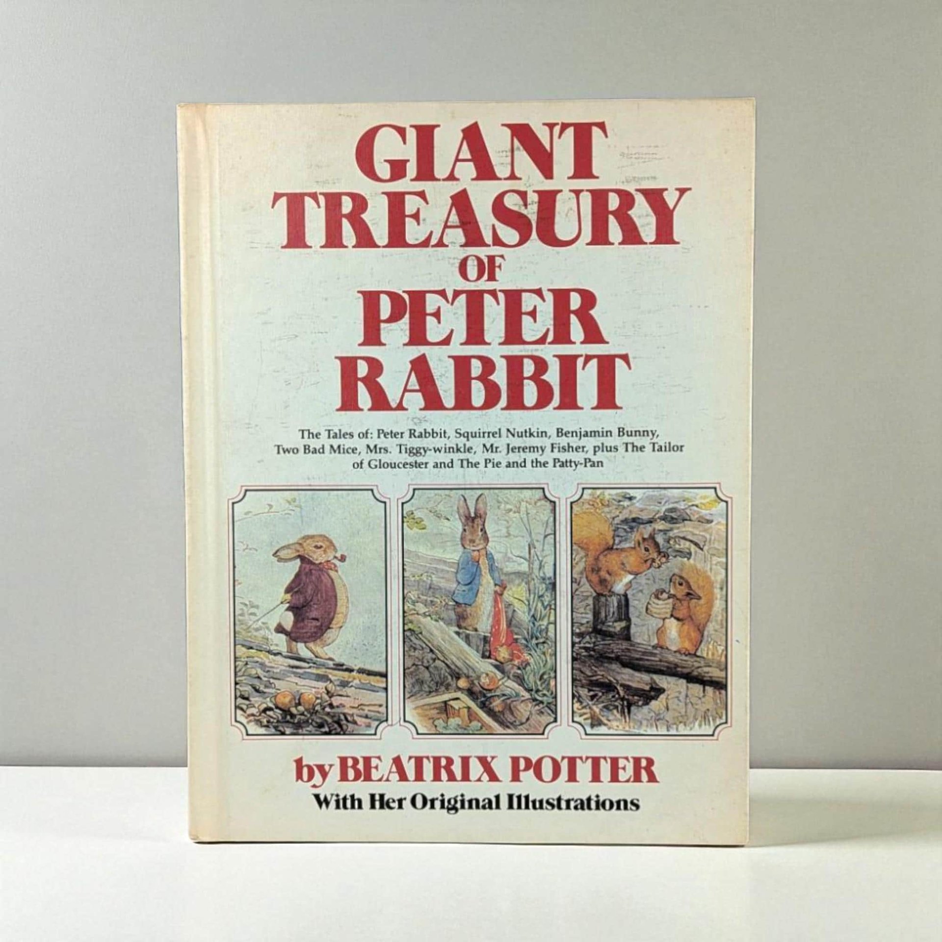 1980 Giant Treasury Peter Rabbit, Beatrix Potter Hardcover, Vintage Children's Book, Nursery Decor, Gift for Baby