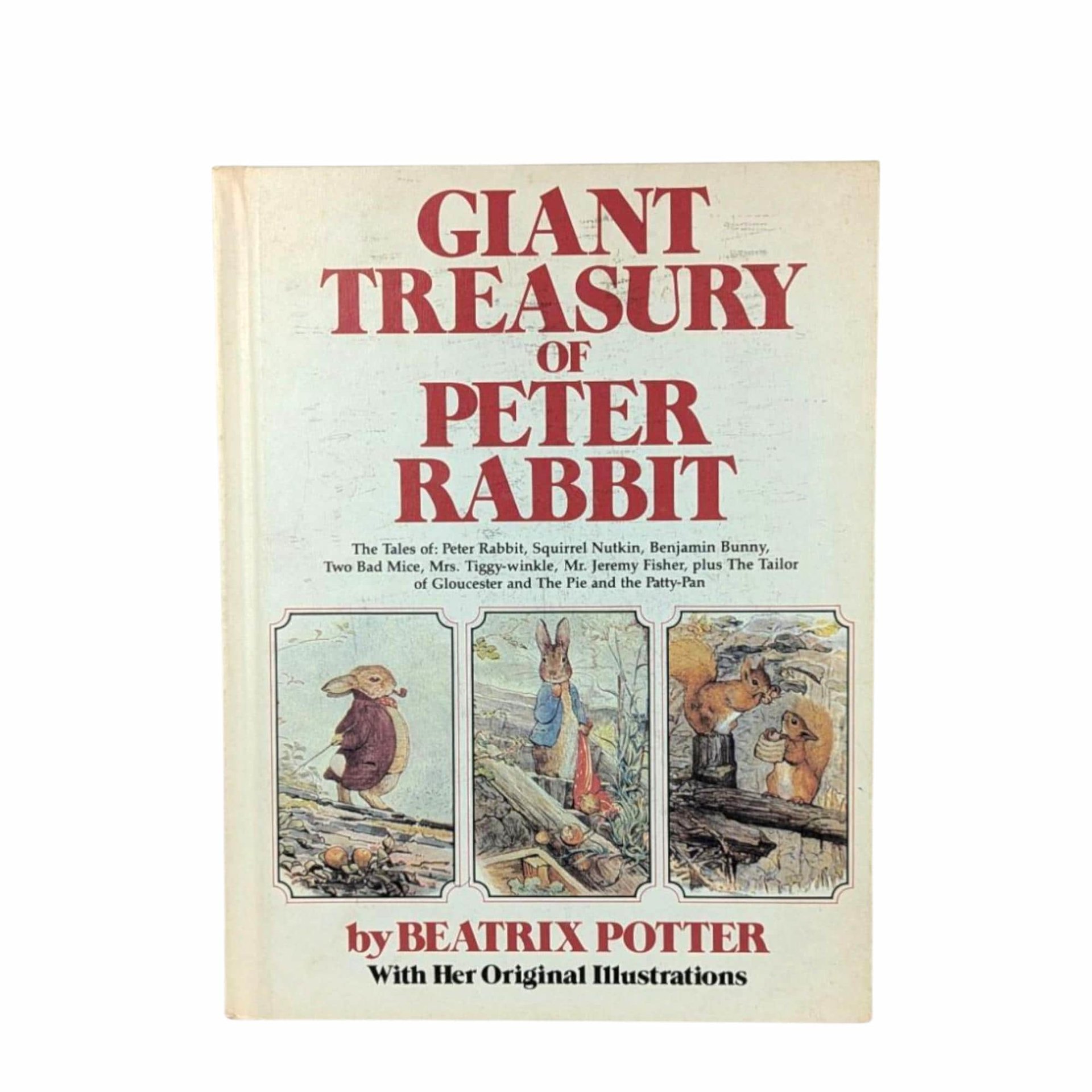 1980 Giant Treasury Peter Rabbit, Beatrix Potter Hardcover, Vintage Children's Book, Nursery Decor, Gift for Baby