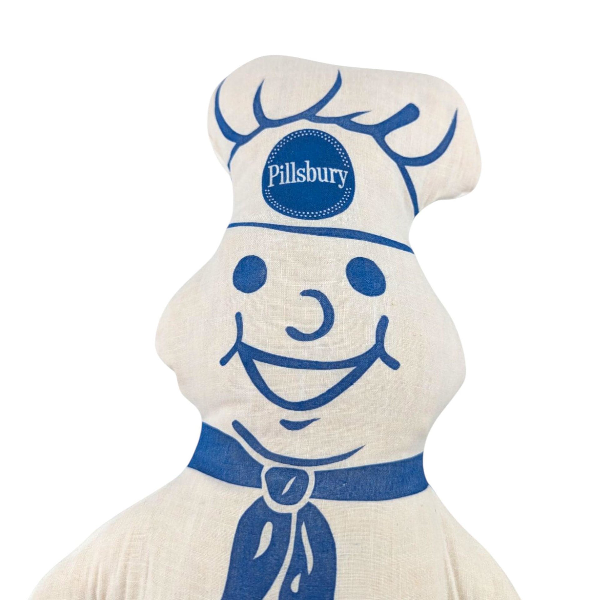 Vintage Pillsbury Doughboy Plush Toy, Collectible Advertising Mascot, Kitchen Decor, Nostalgic Gift