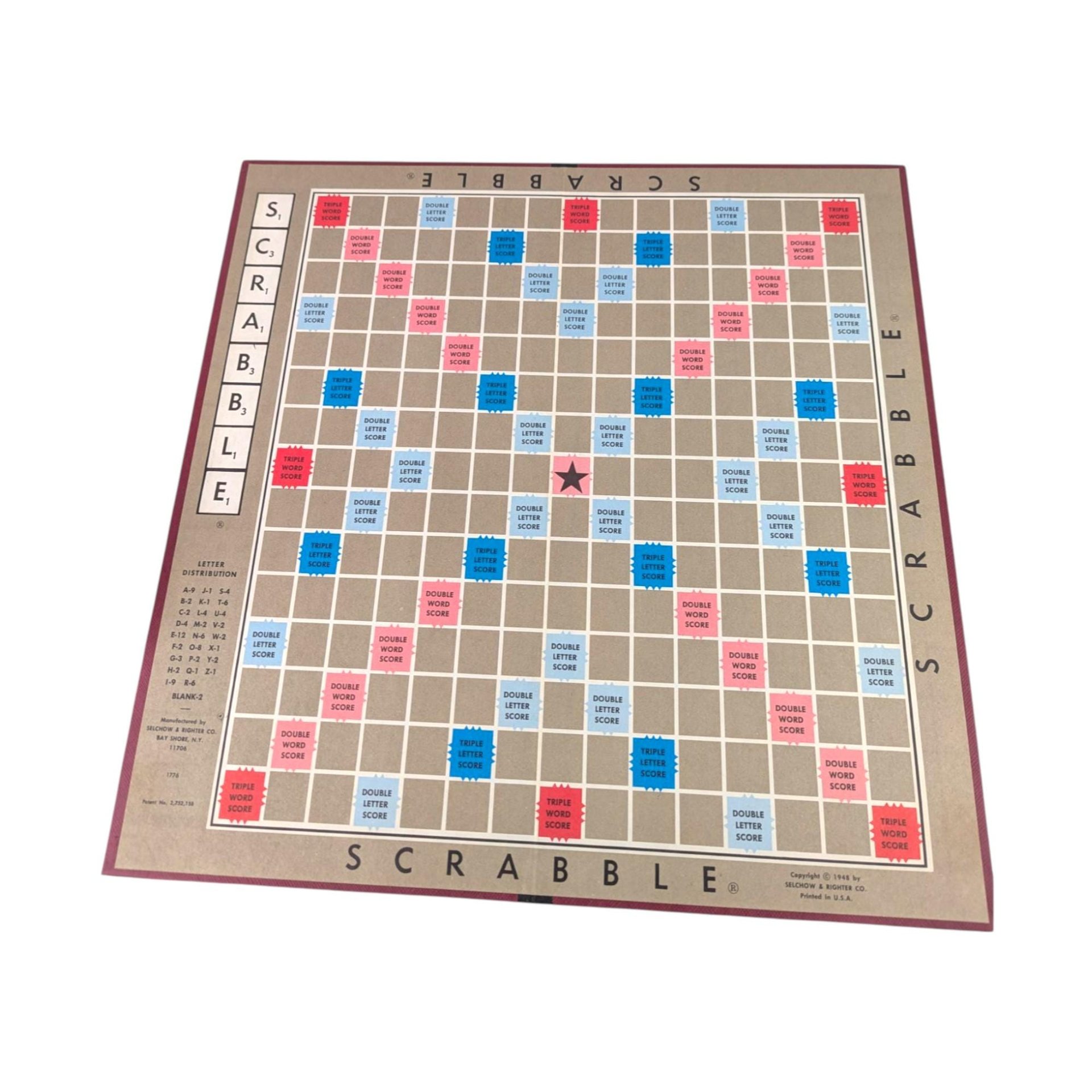 1976 Scrabble Game, Selchow & Righter, Complete Vintage Word Game, Family Game Night, Literary Gift