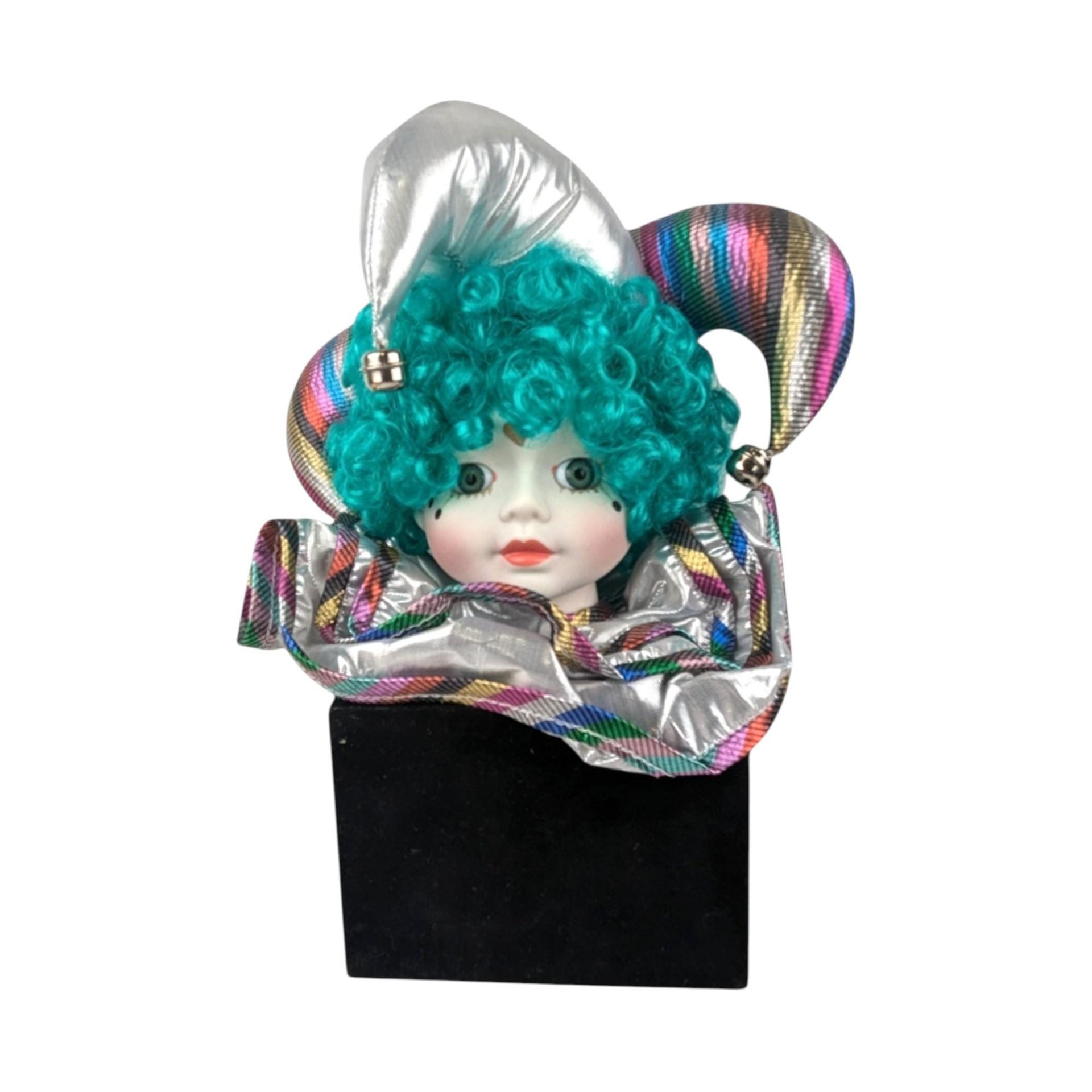 Vintage Victoria Ashlea Bette Ball Jester Music Box, Musical Figurine, Collectible, Plays Music Box Dancer, Unique Gift