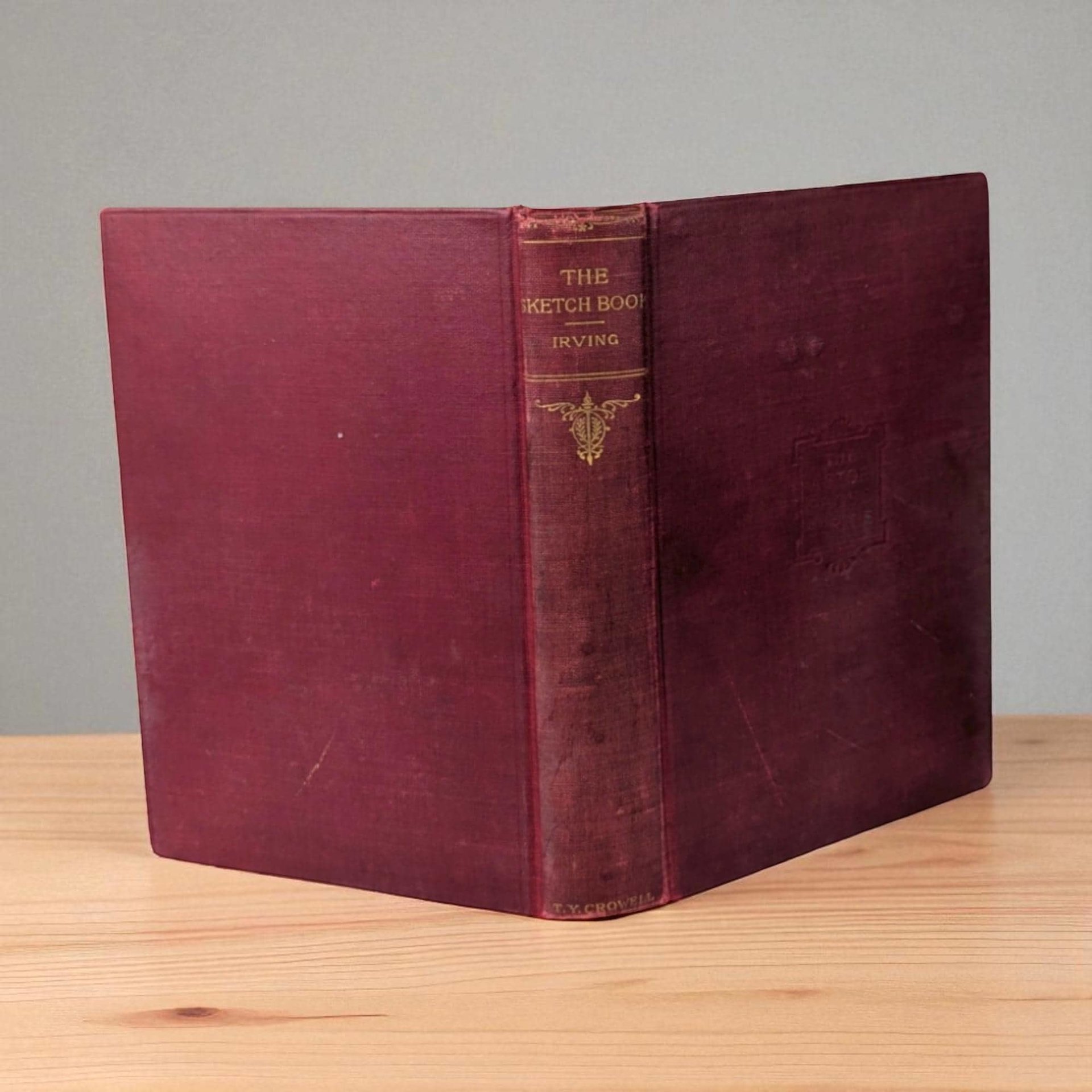 Antique "The Sketch Book" by Washington Irving: Classic American Literature