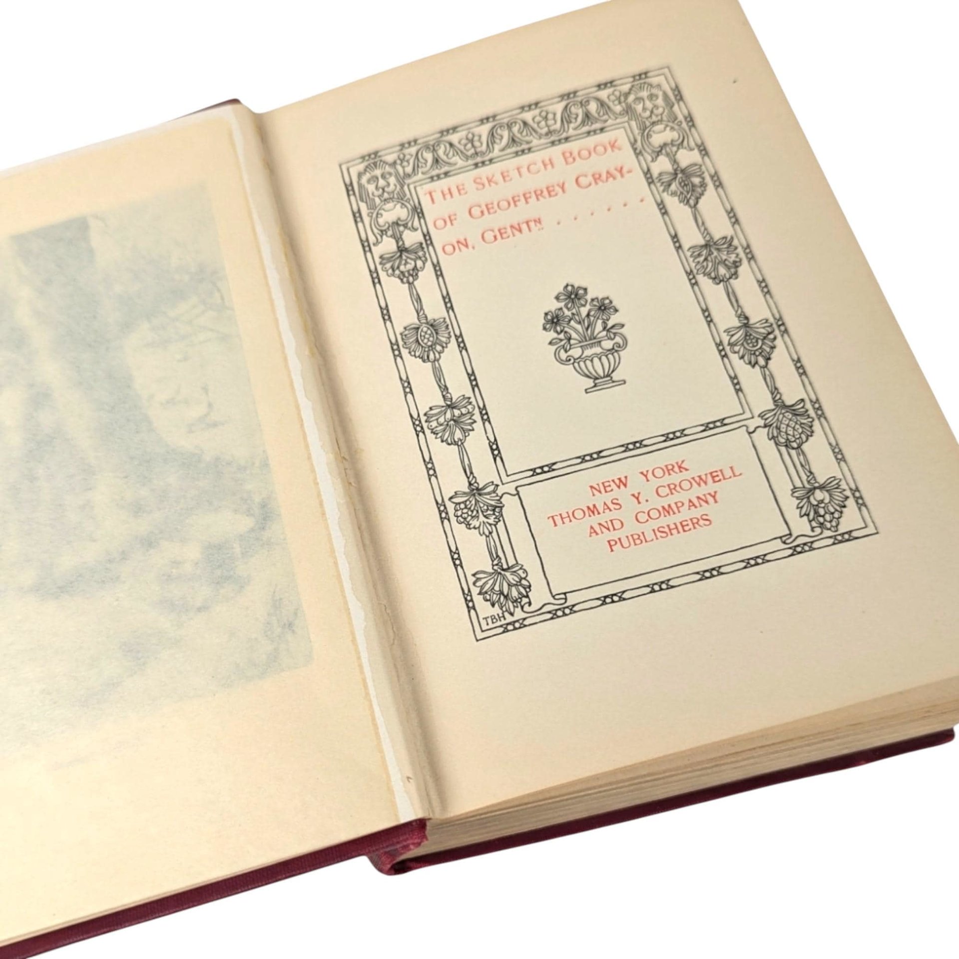 Antique "The Sketch Book" by Washington Irving: Classic American Literature