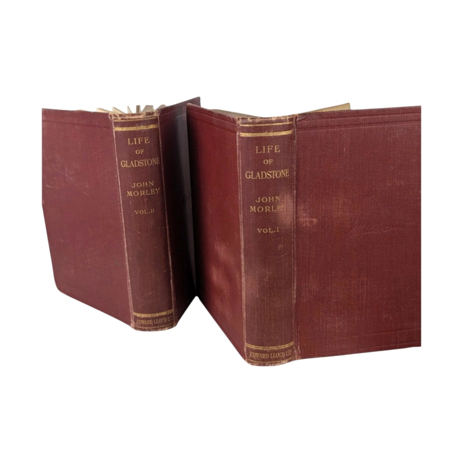 1908 Life of Gladstone: Antique Biography, 2-Volume Set