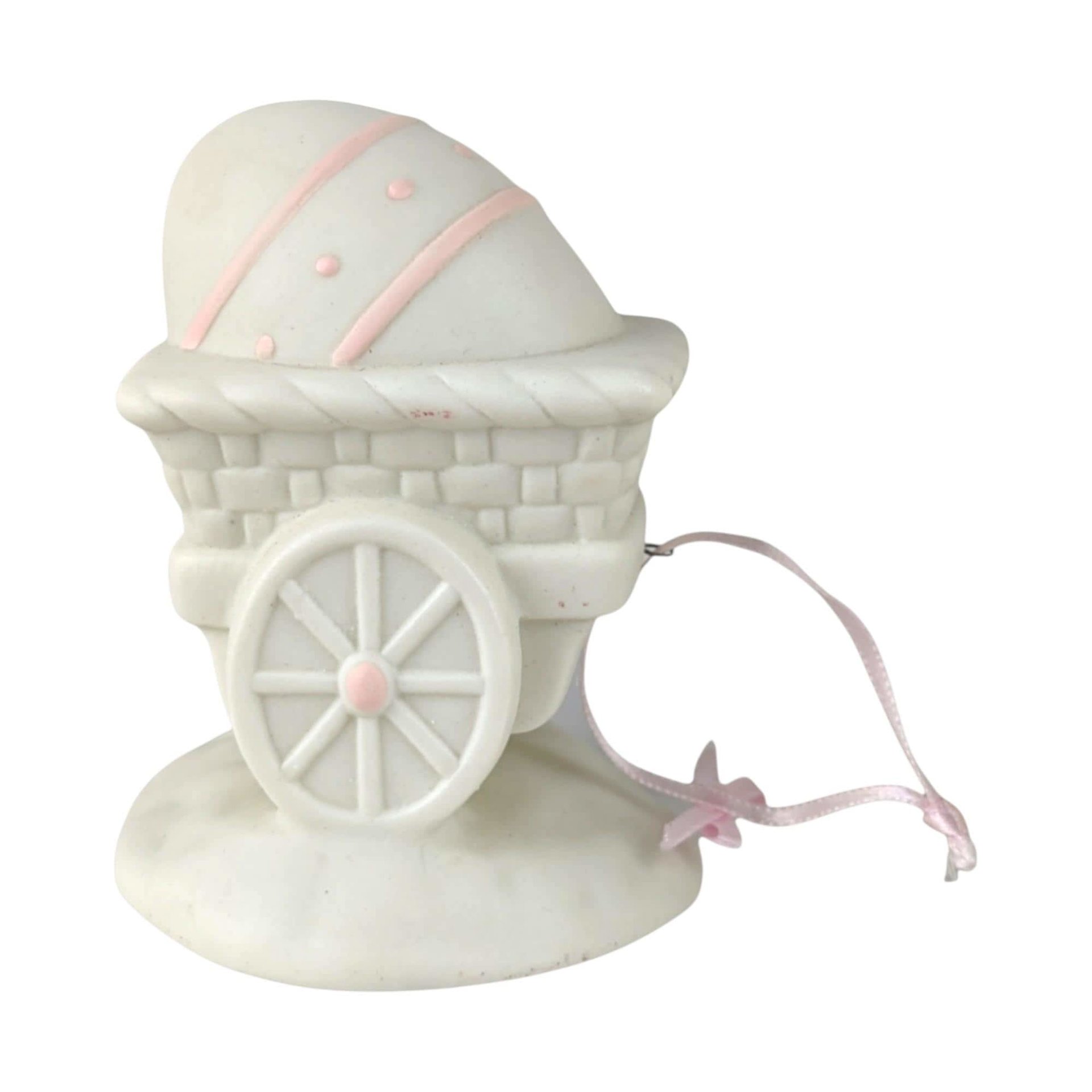 Dept 56 Snowbunnies Easter Wagon and Egg: Springtime Stories Collection Porcelain Figurine Set