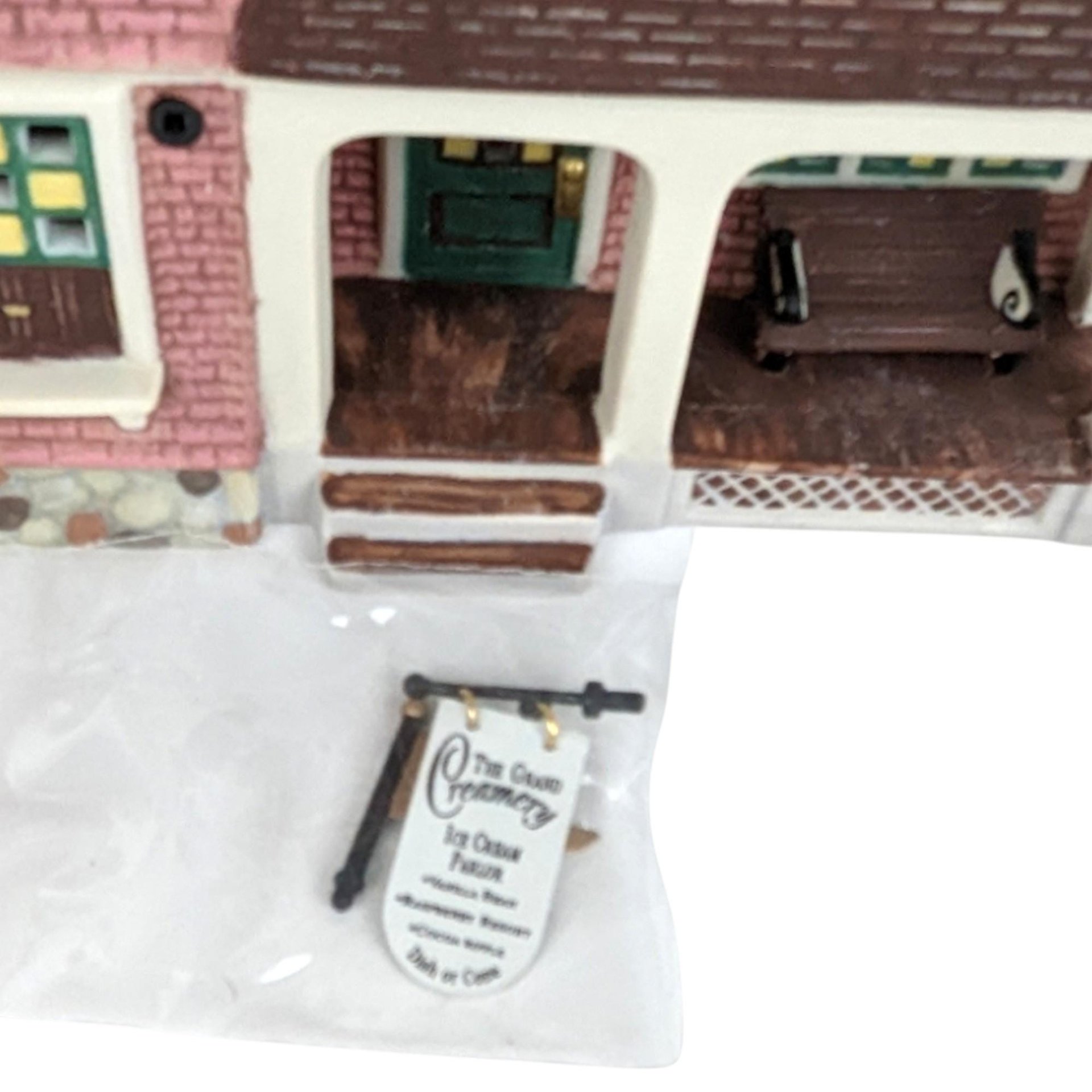 Dept 56 Seasons Bay "The Grand Creamery": Lighted Porcelain Village House (1998)
