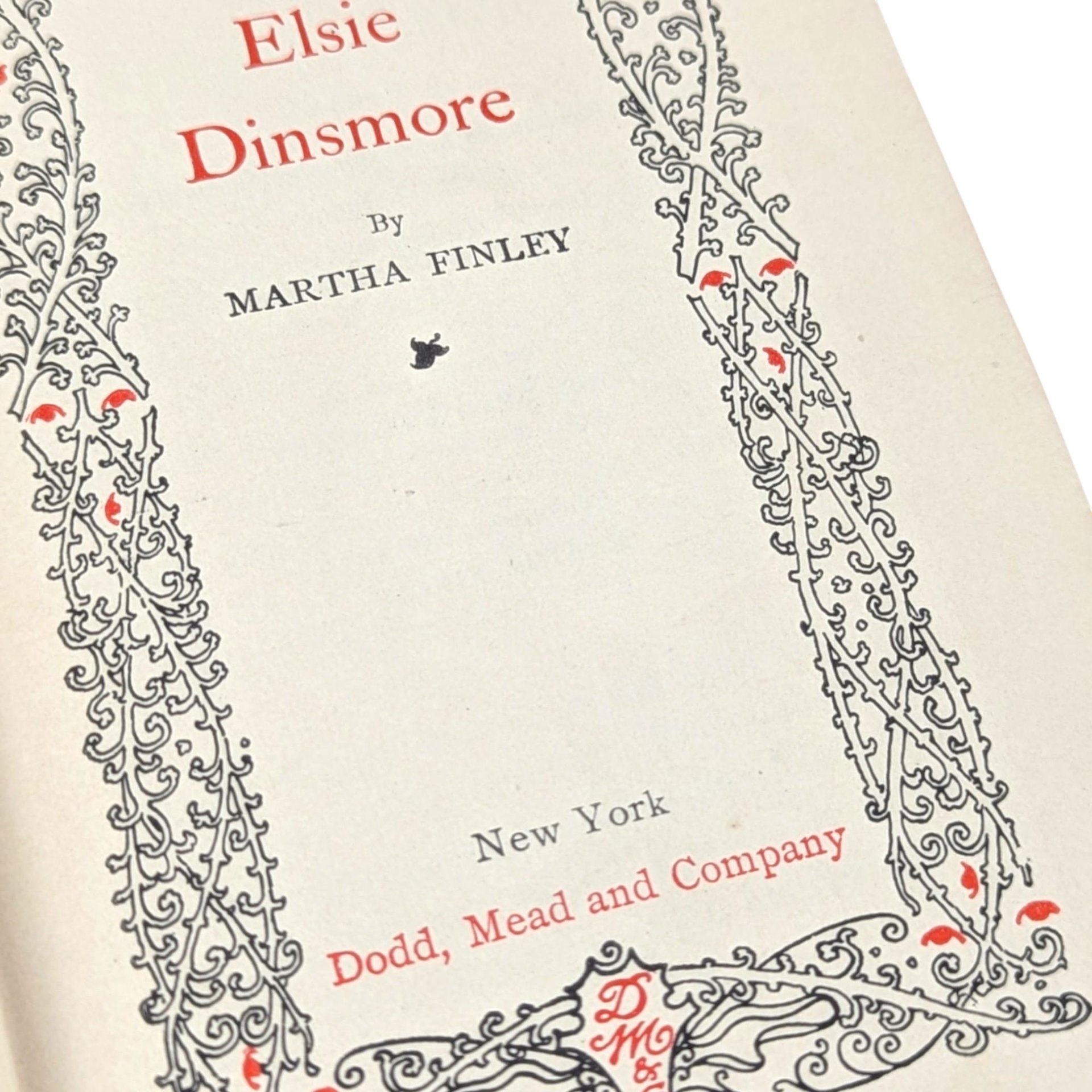 Antique Elsie Dinsmore Hardcover: Children's Literature Collectible
